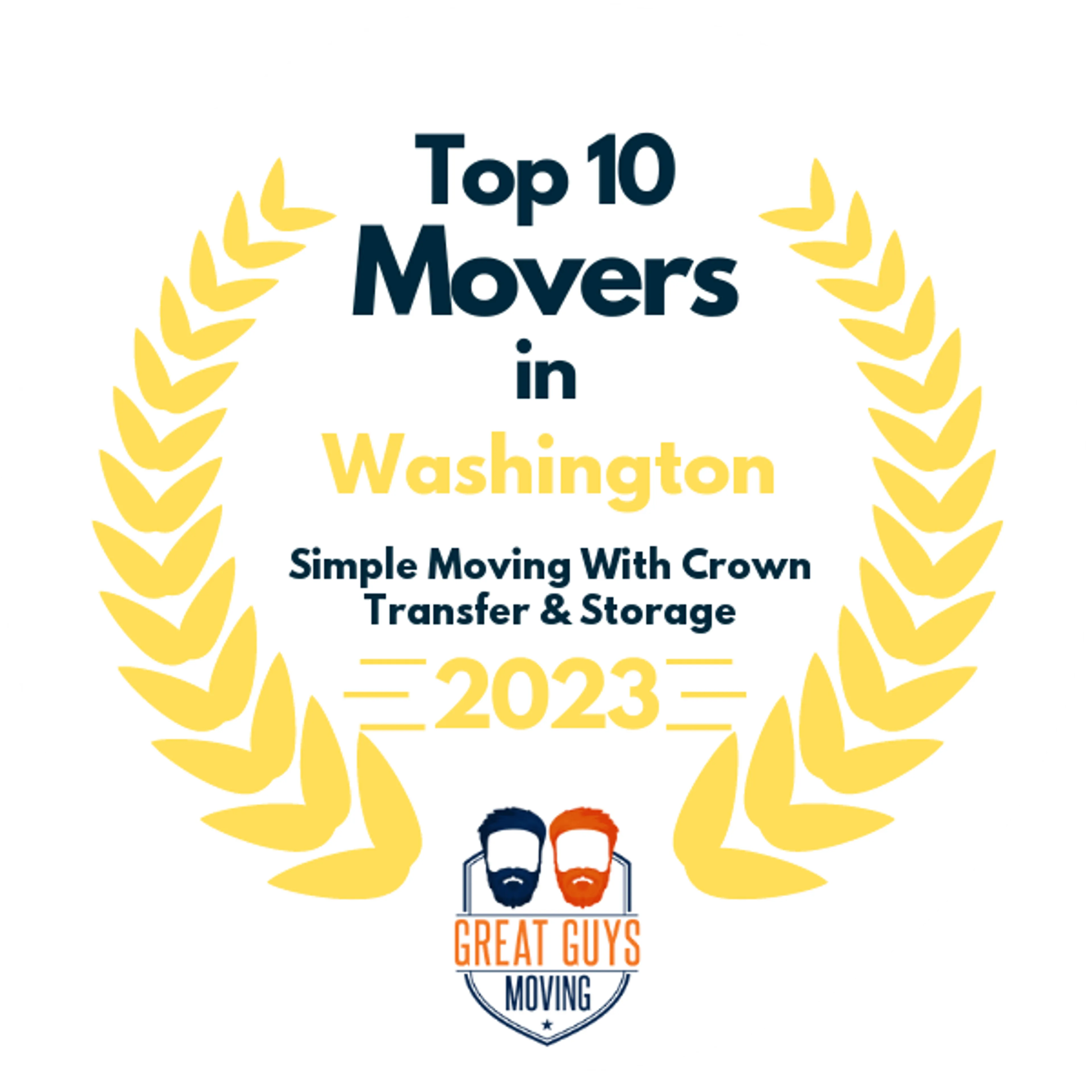 Top 10 Movers in Gainesville, GA 2023 award