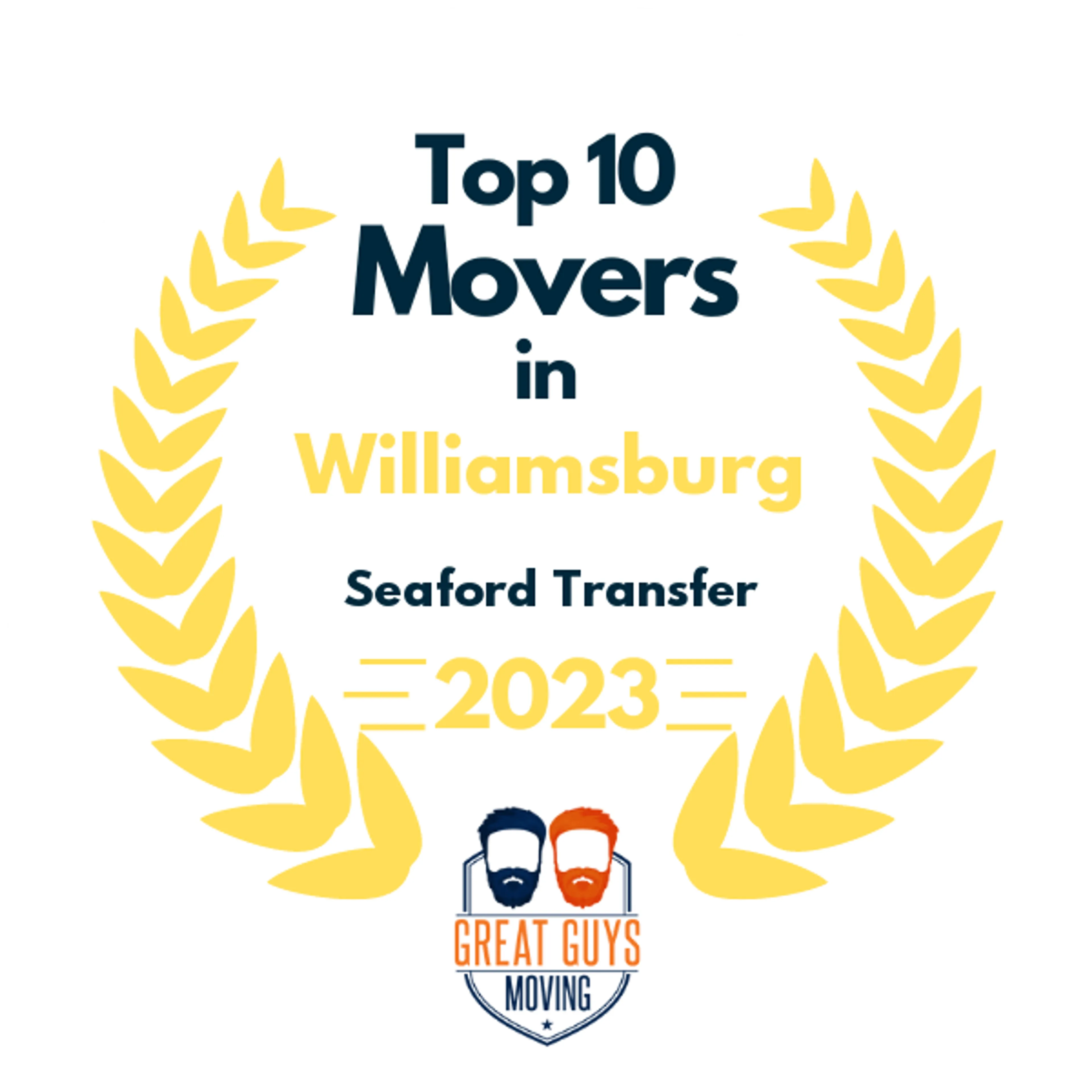 Top 10 Movers in Virginia Beach, VA 2023 award
