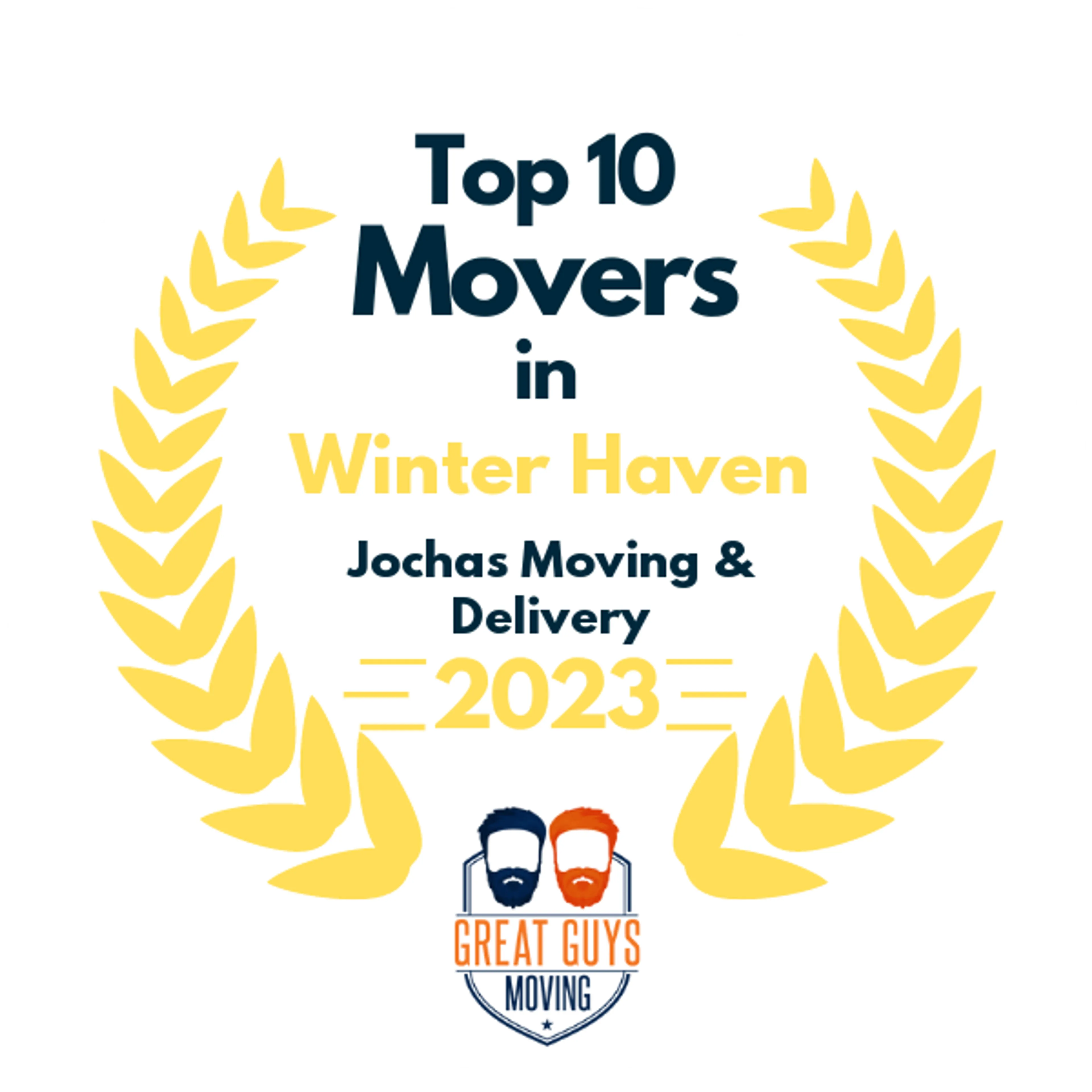 Top 10 Movers in Orlando, FL 2023 award