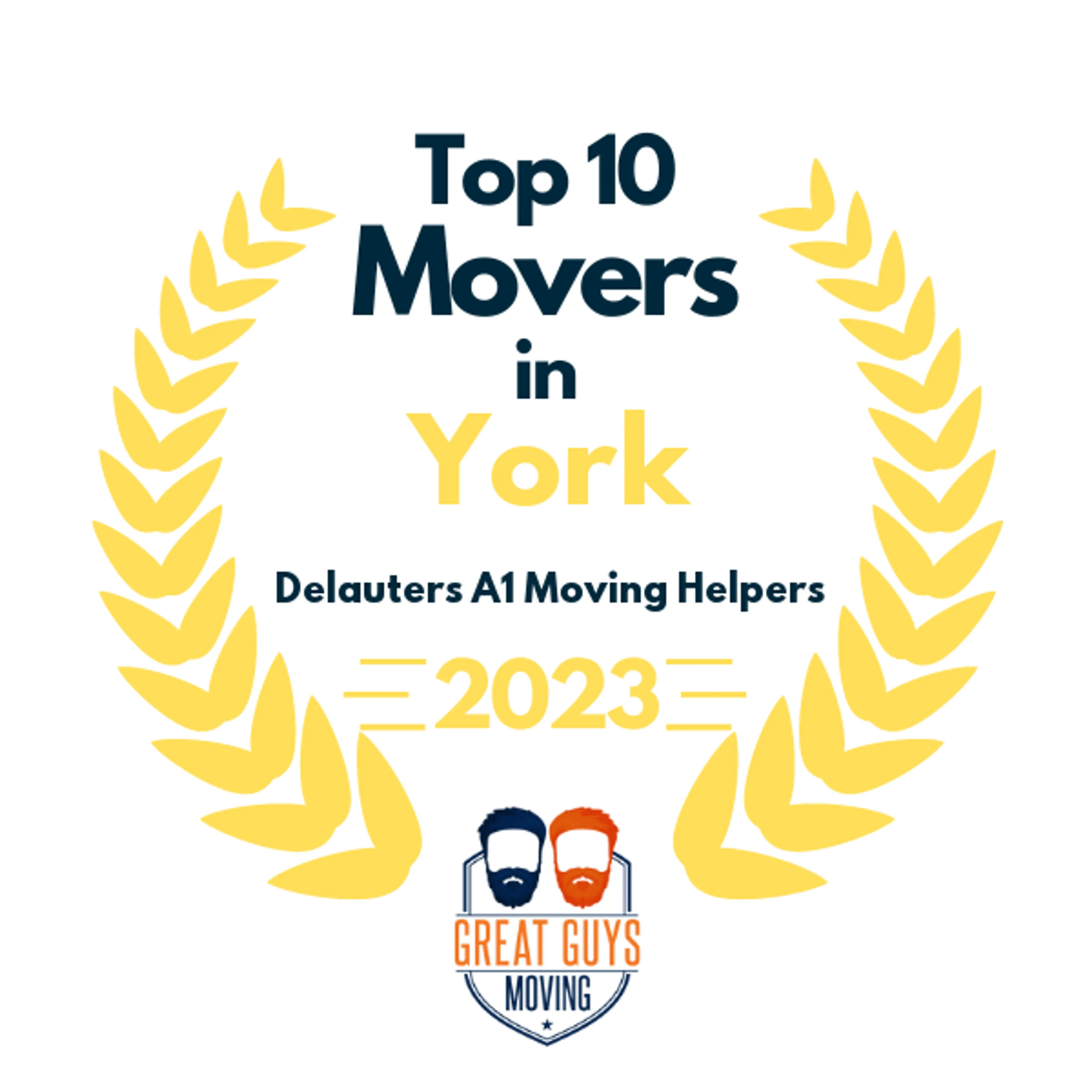 Top 10 Movers in York, PA 2023 award