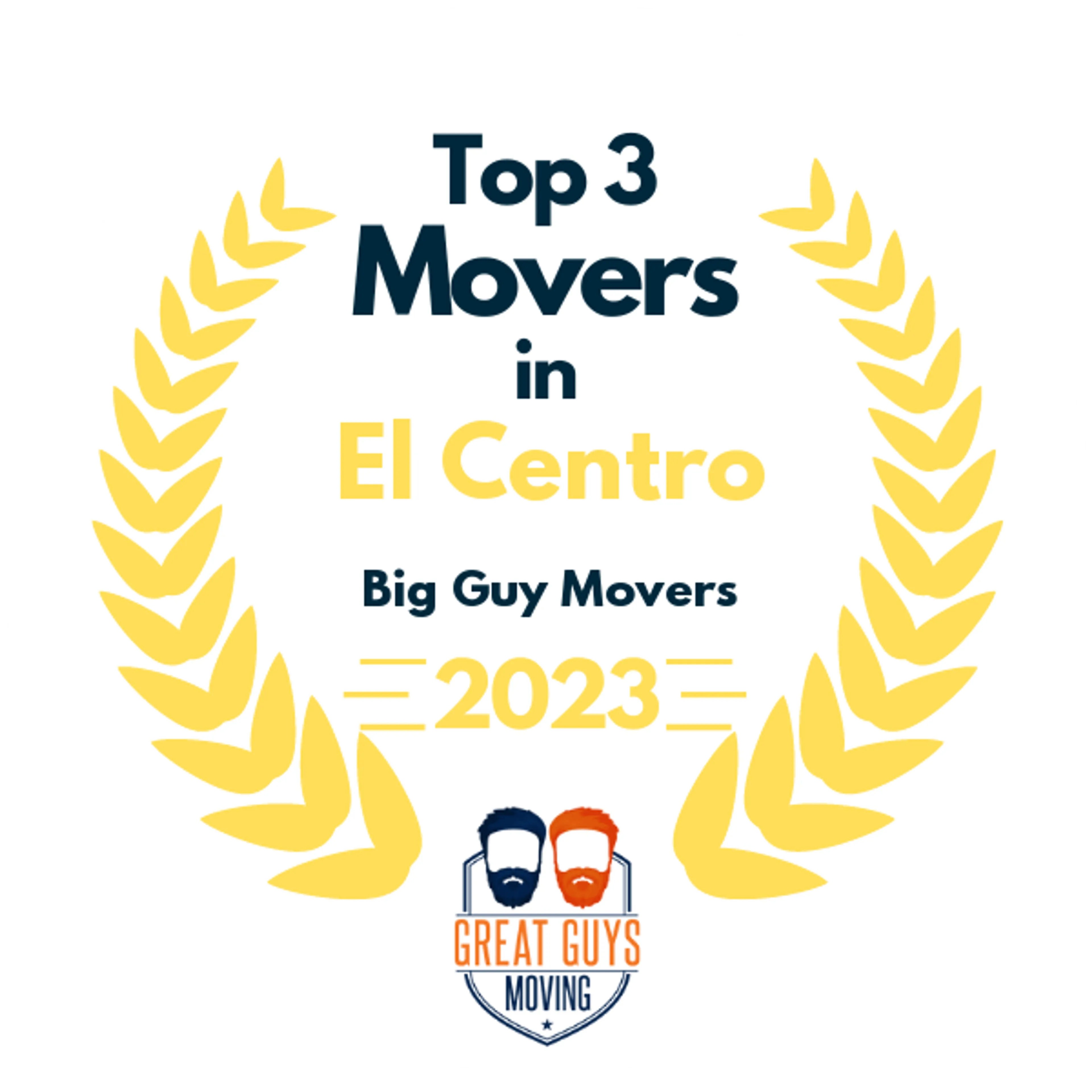 Top 3 Movers in El Centro, CA 2023 award