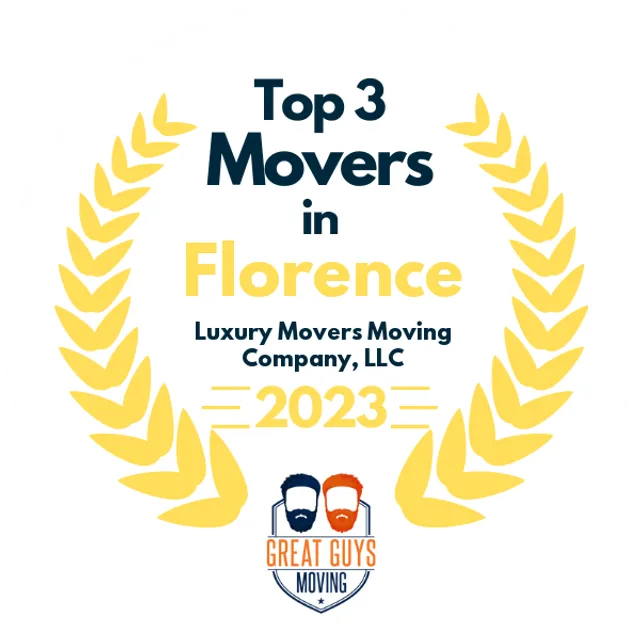 Top 3 Movers in Florence, SC 2023 award