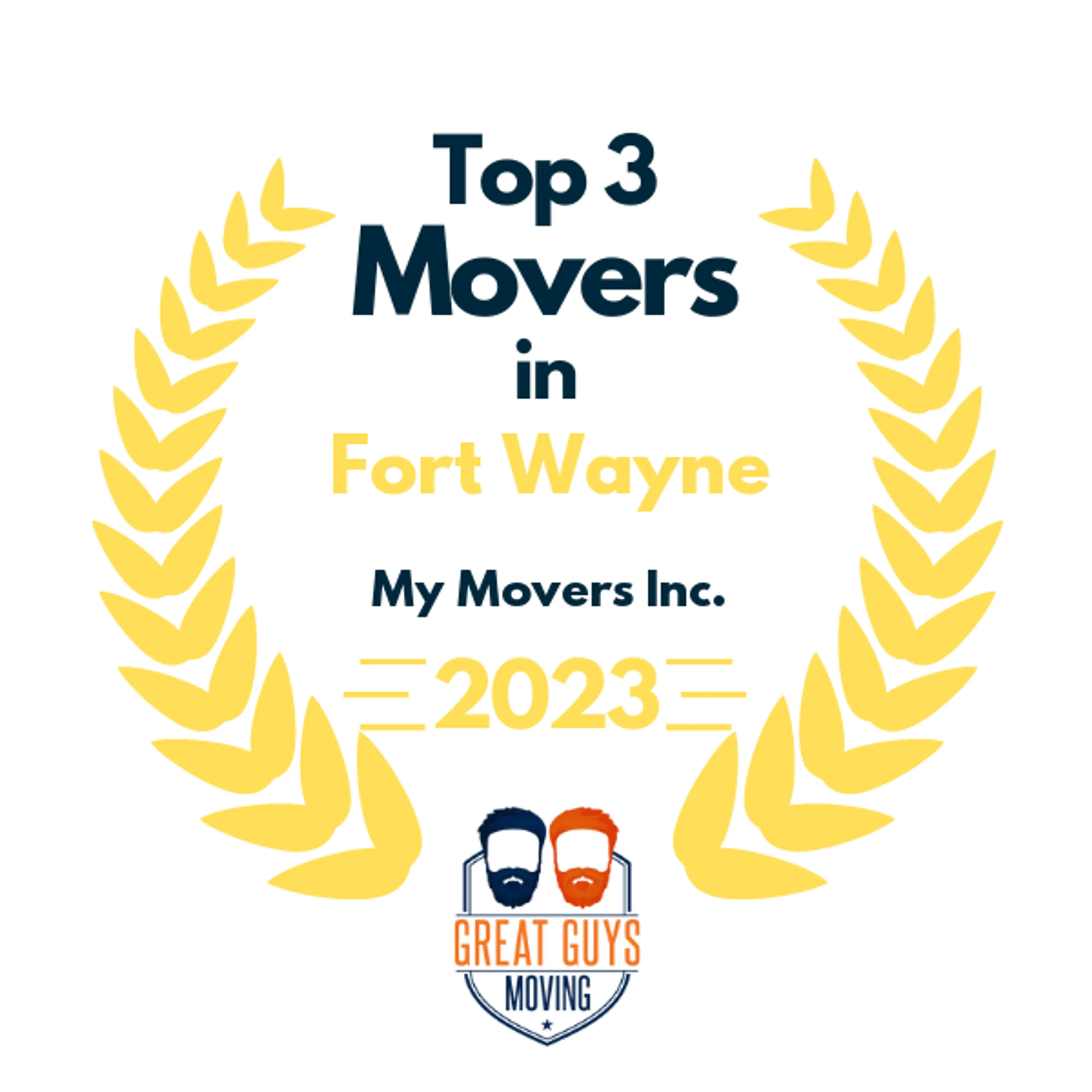 Top 3 Movers in Fort Wayne, IN 2023 award