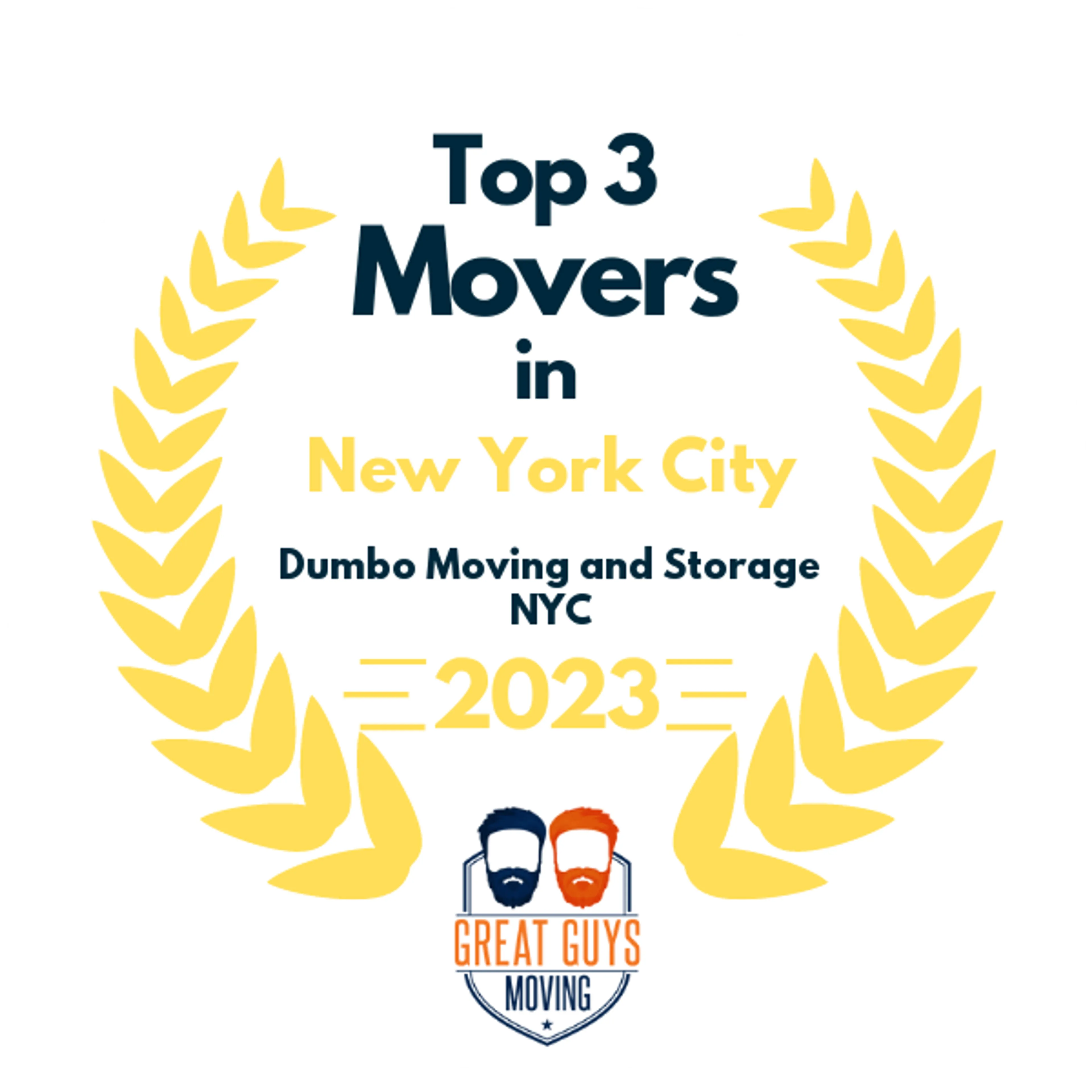 Top 3 Movers in New York City, NY 2023 award