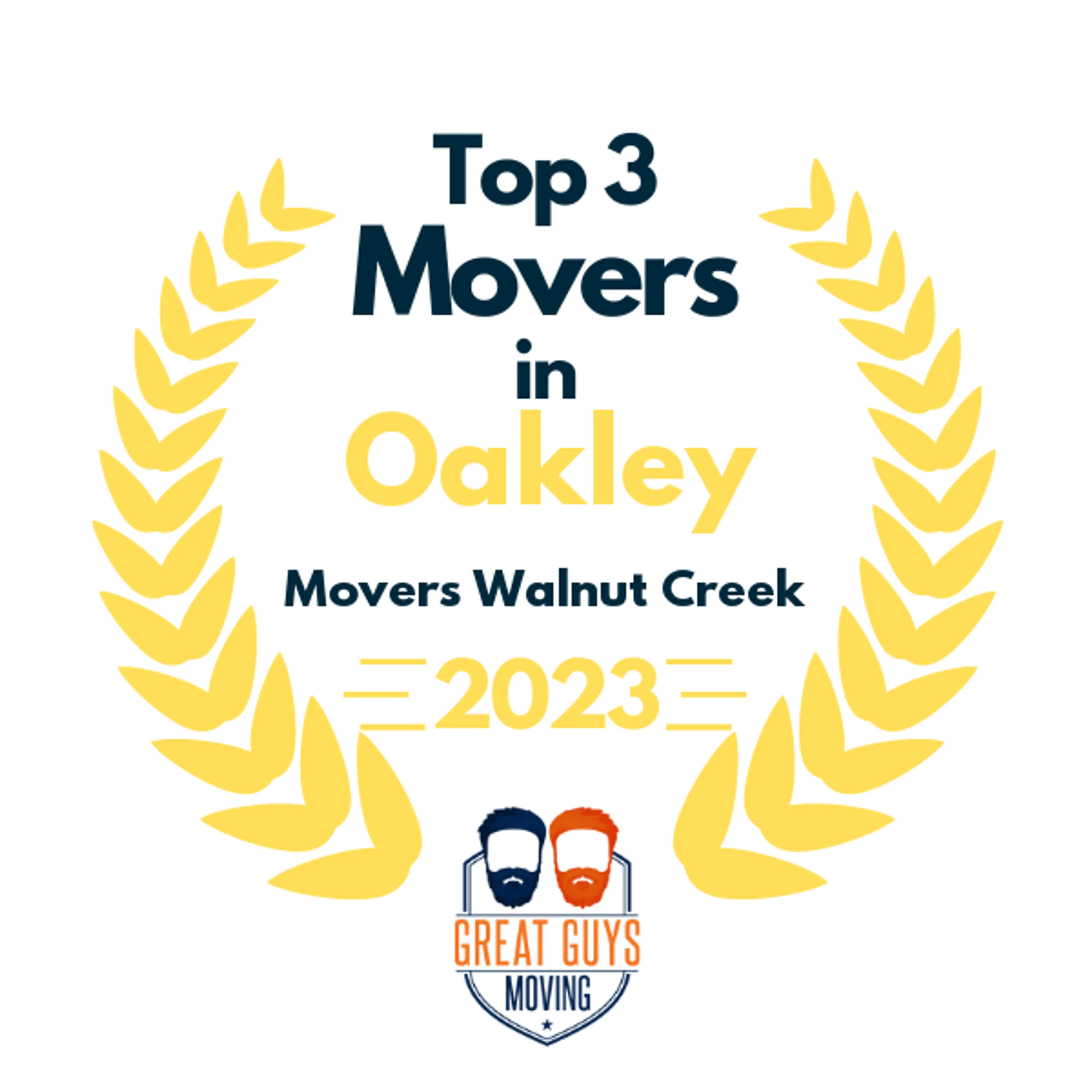 Top 3 Movers in Concord, CA 2023 award