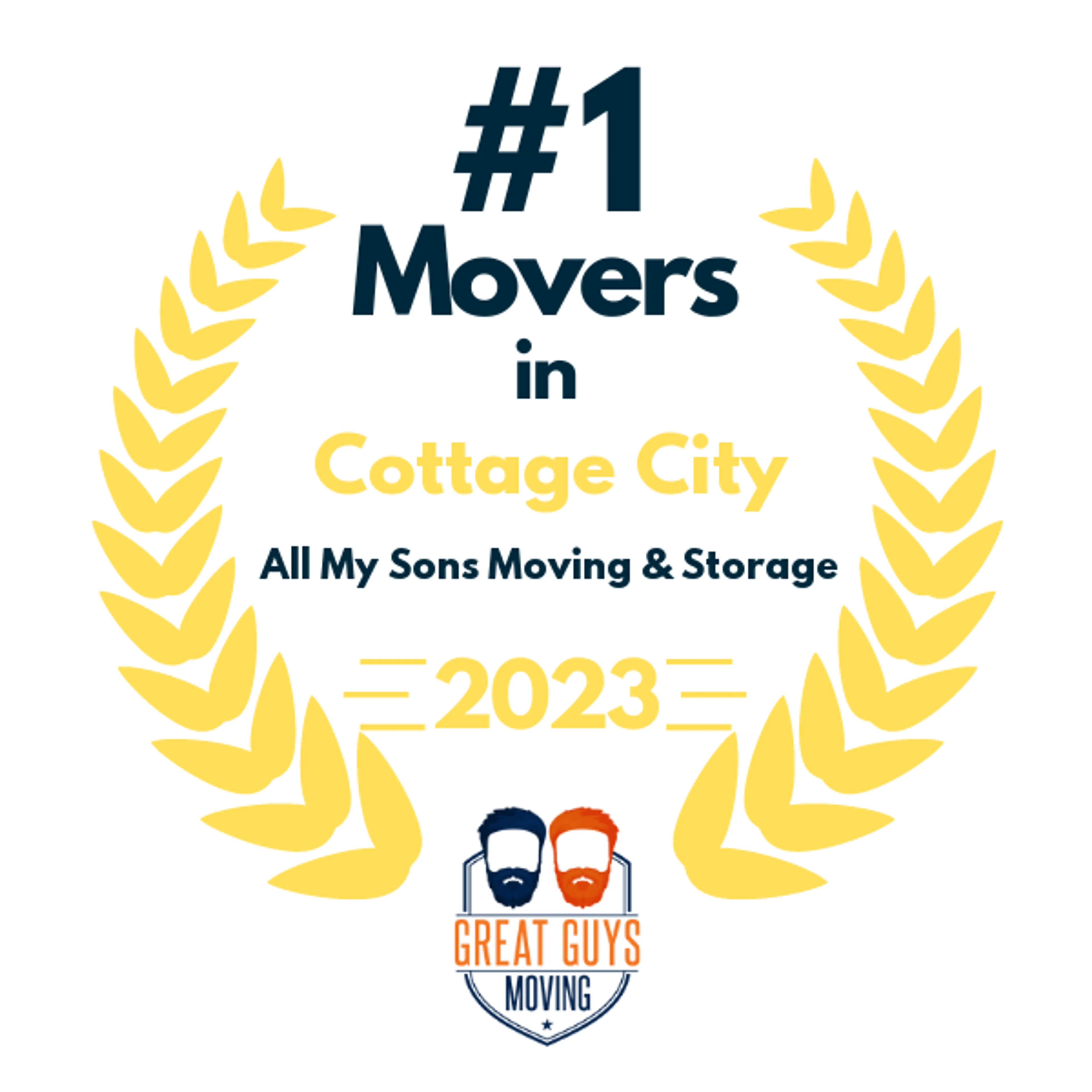 #1 Ranked Movers in Baltimore, MD 2023 award