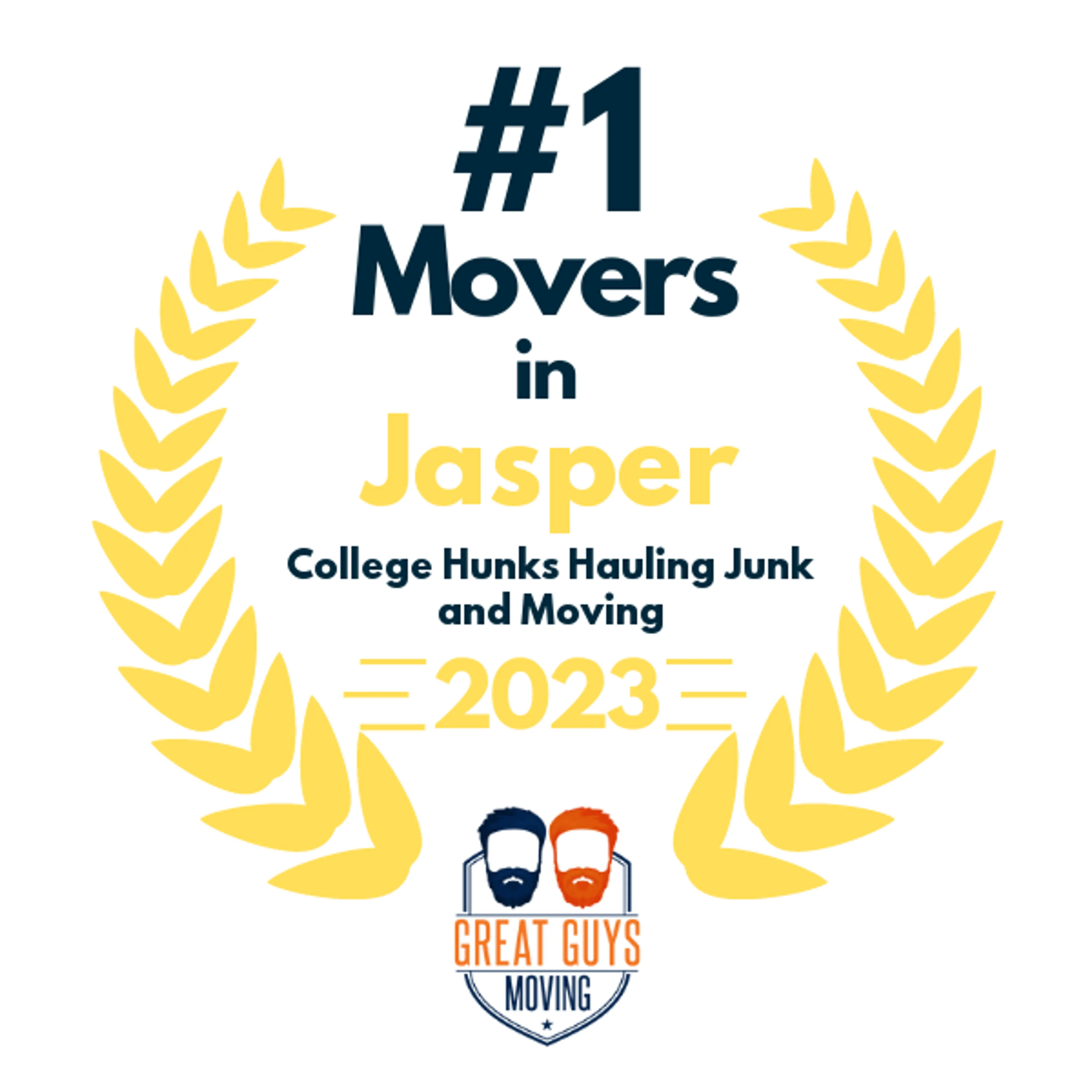 #1 Ranked Movers in Calhoun, GA 2023 award