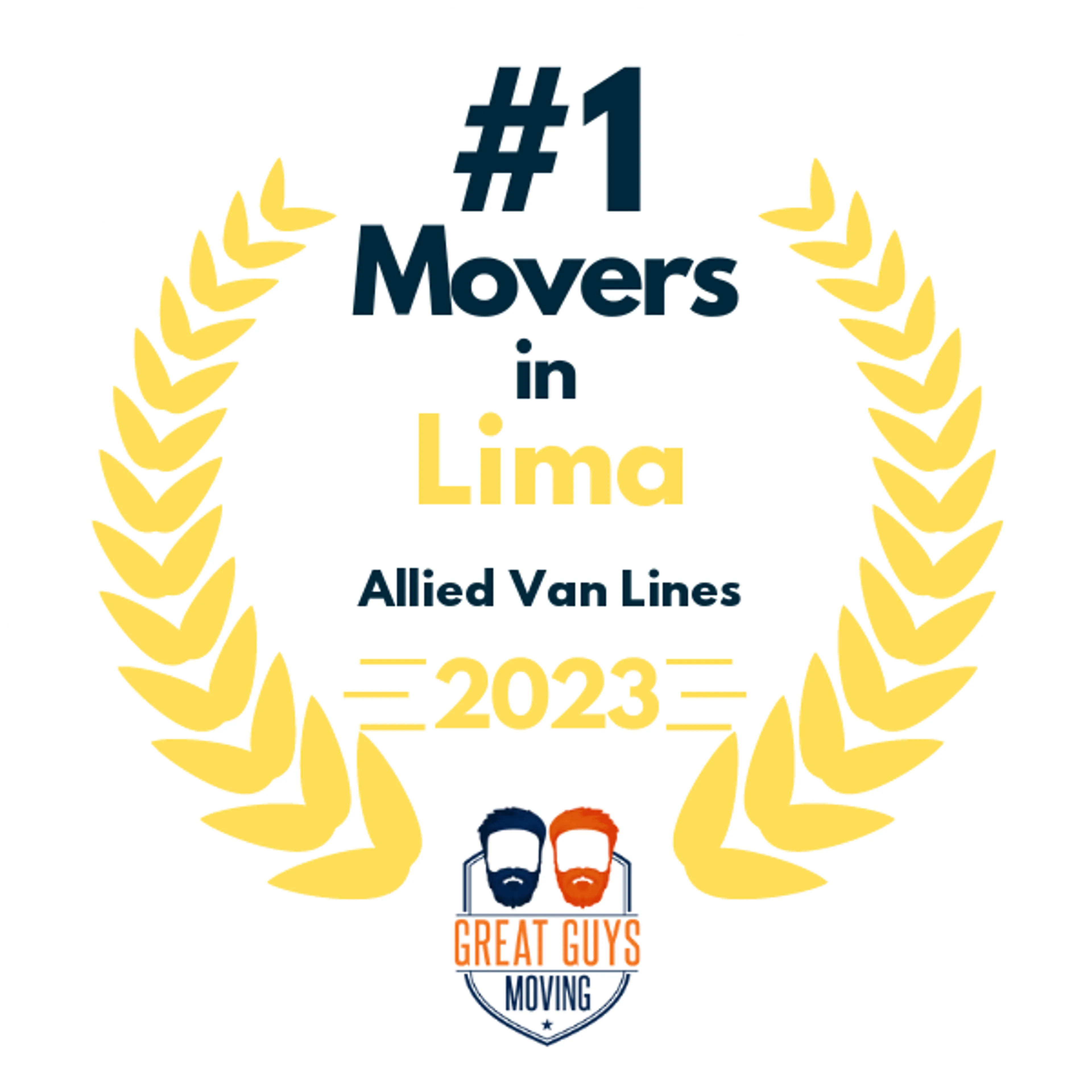 #1 Ranked Movers in Lima, OH 2023 award