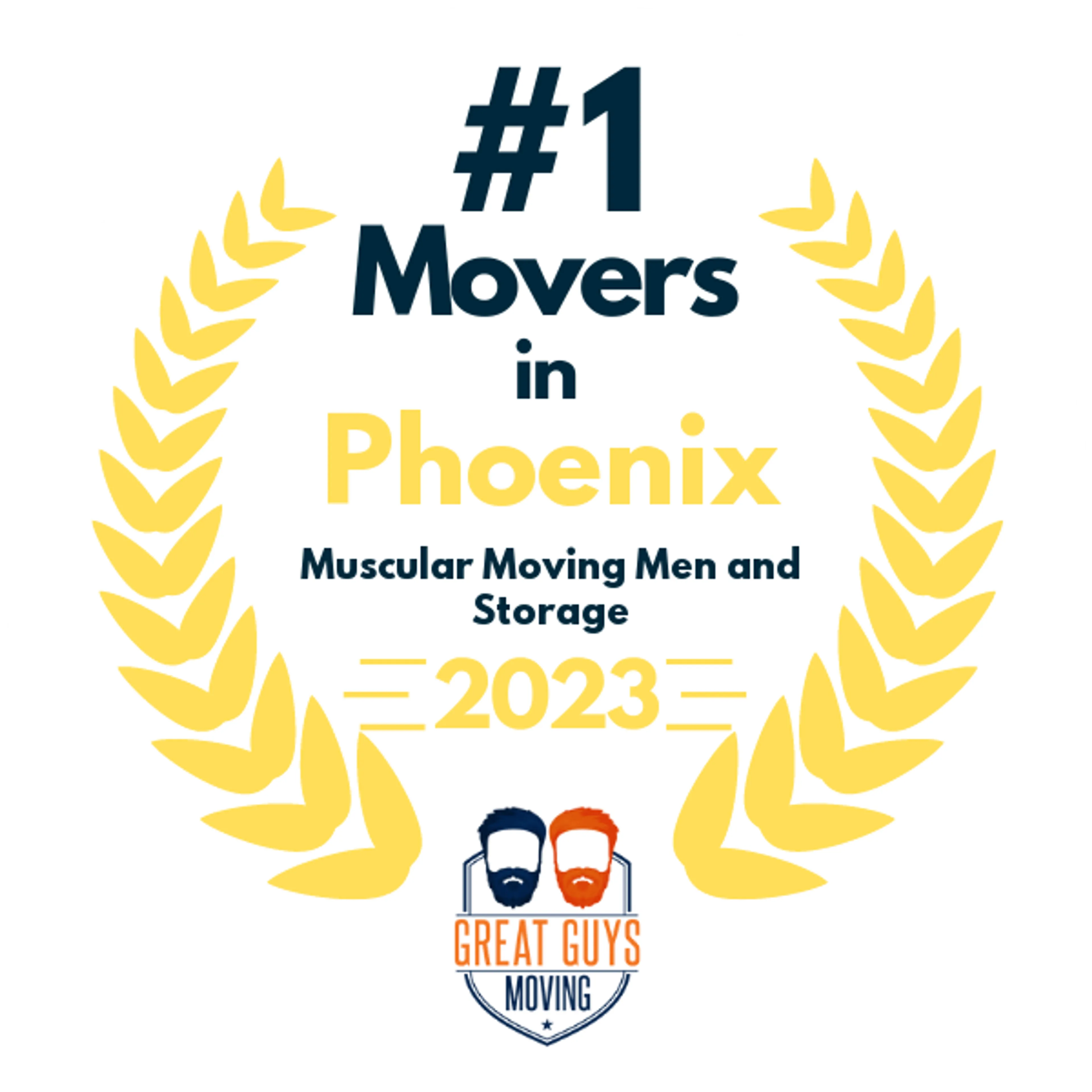 #1 Ranked Movers in Phoenix, AZ 2023 award