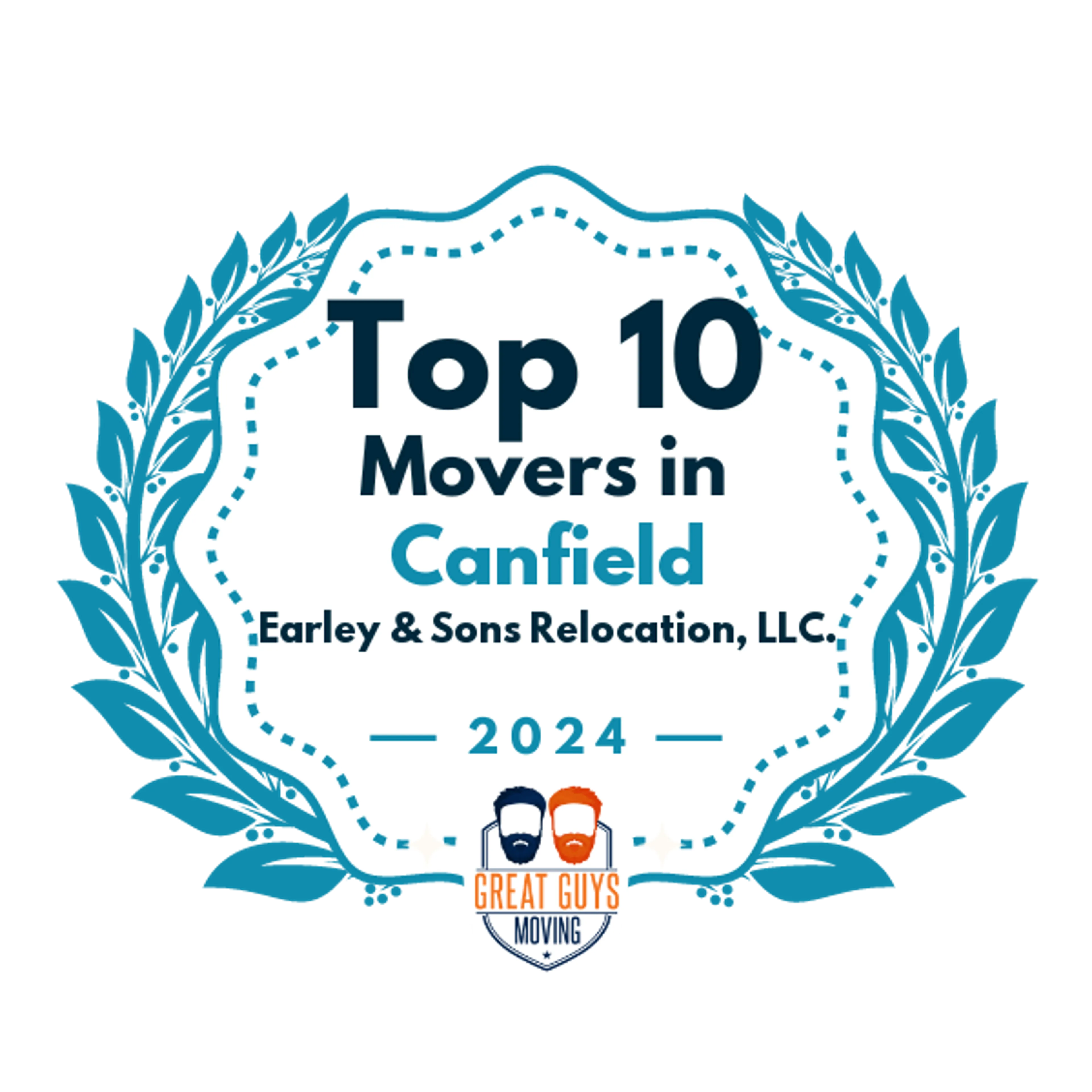 Top 10 Movers in Canfield, OH 2024 award