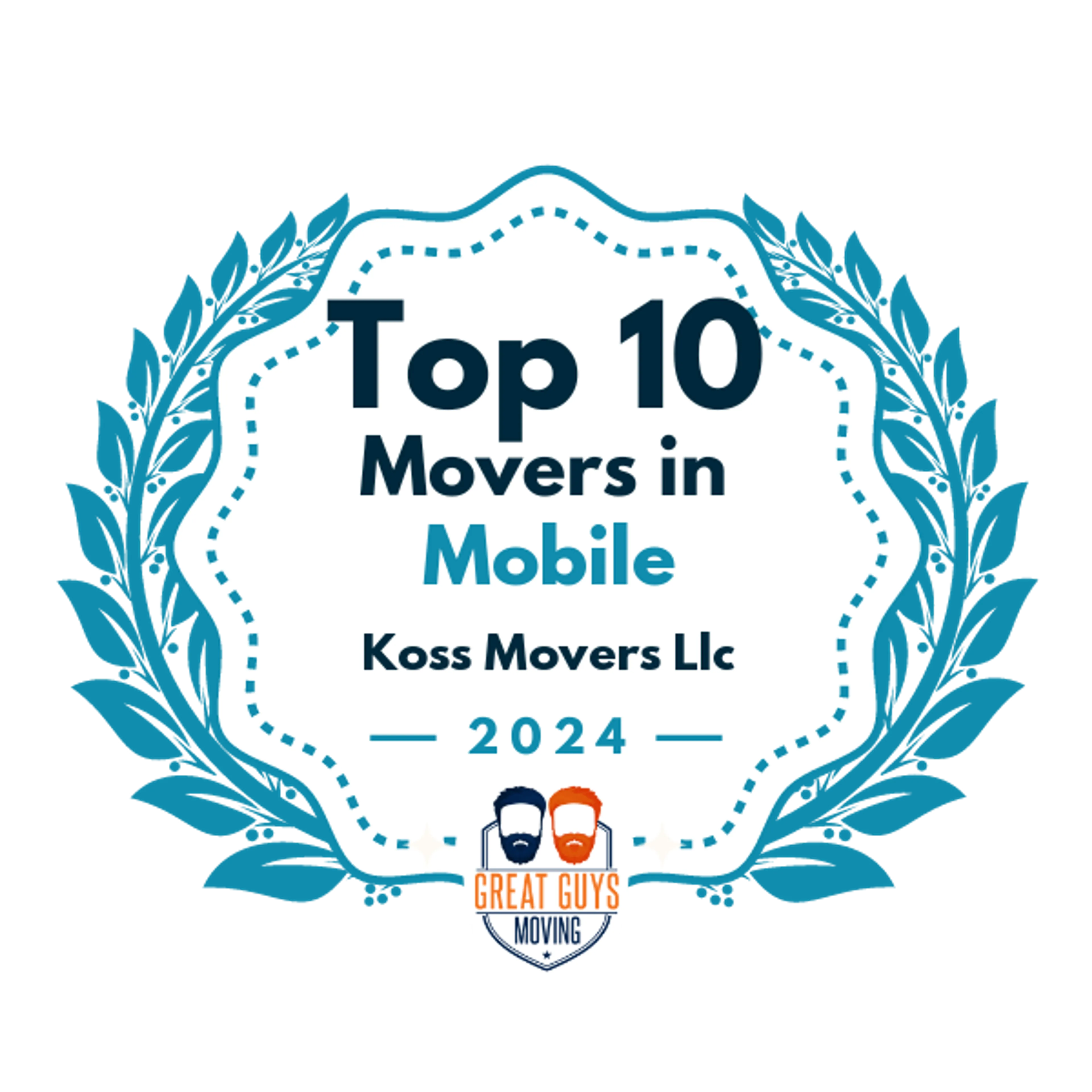 Top 10 Movers in Mobile, AL 2024 award