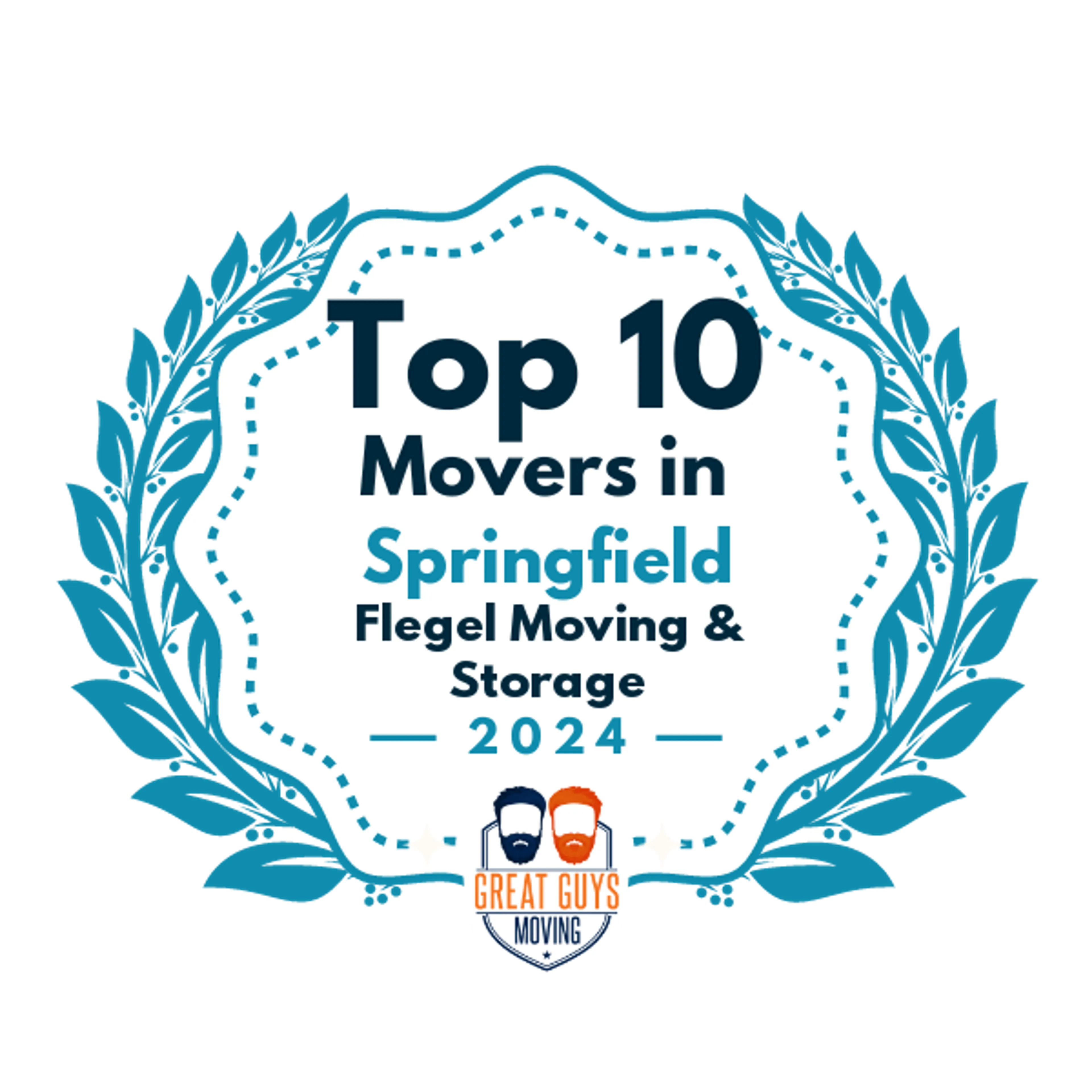 Top 10 Movers in Springfield, OR 2024 award