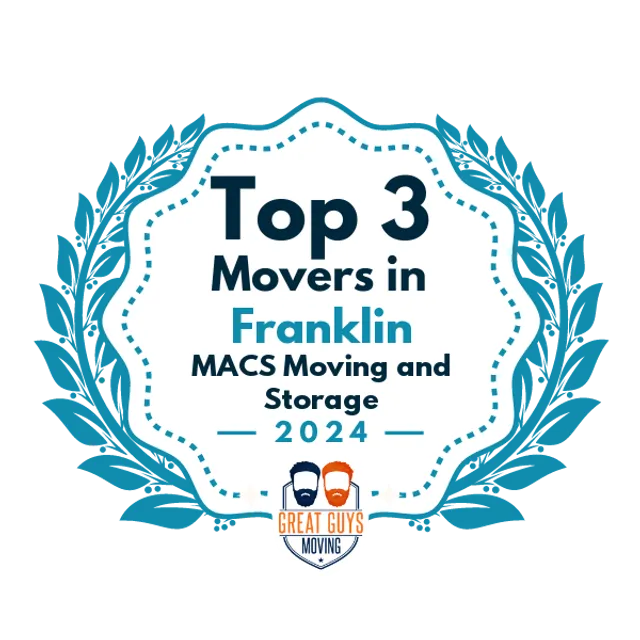 Top 3 Movers in Franklin, WI 2024 award