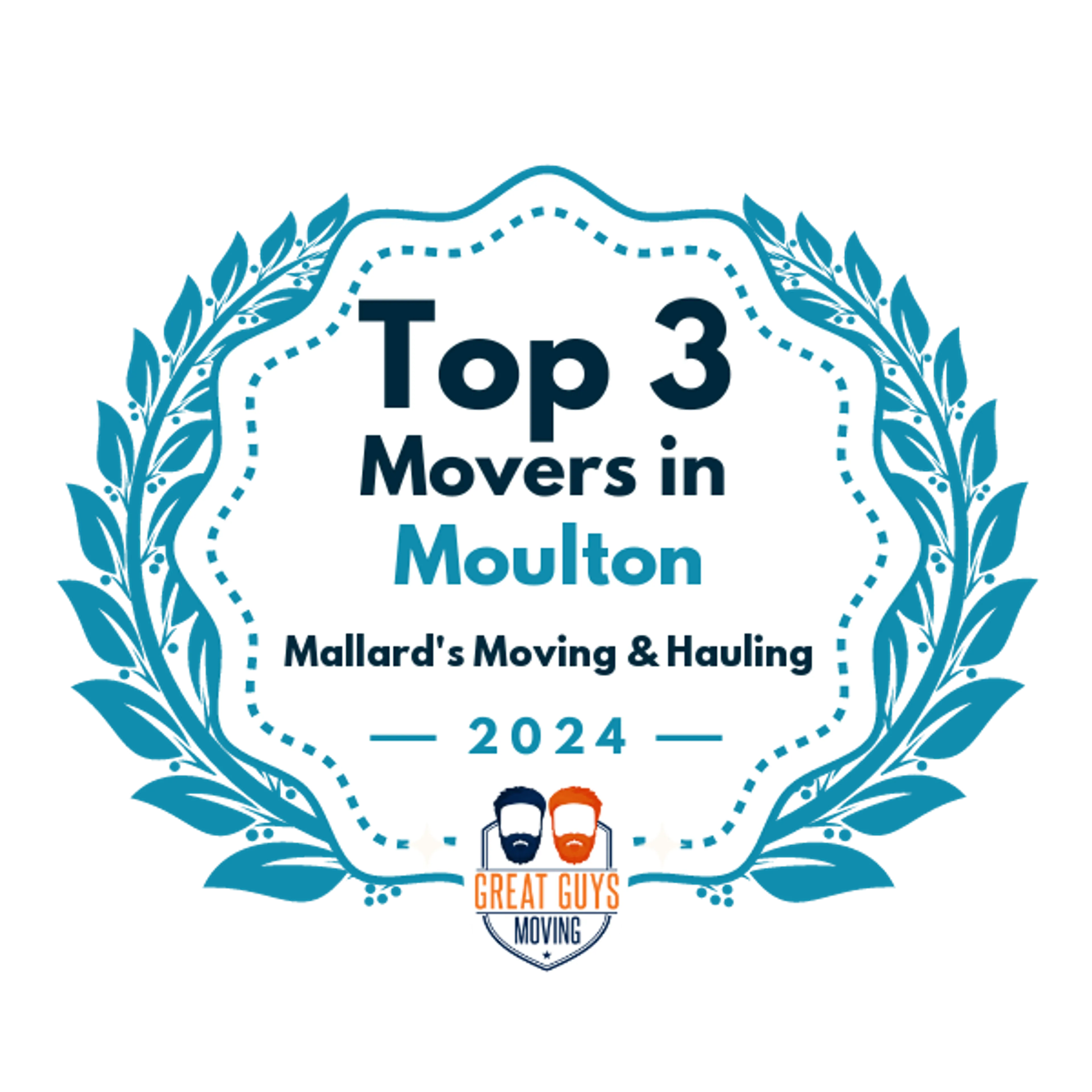 Top 3 Movers in Huntsville, AL 2024 award