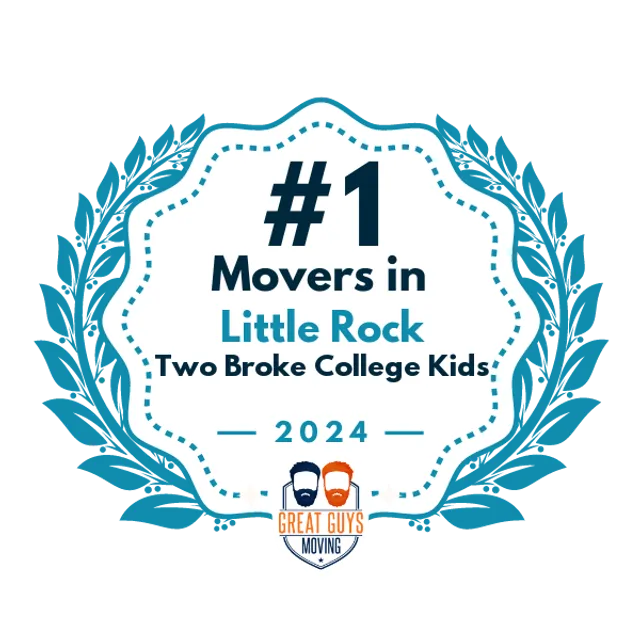 #1 Ranked Movers in Little Rock, AR 2024 award