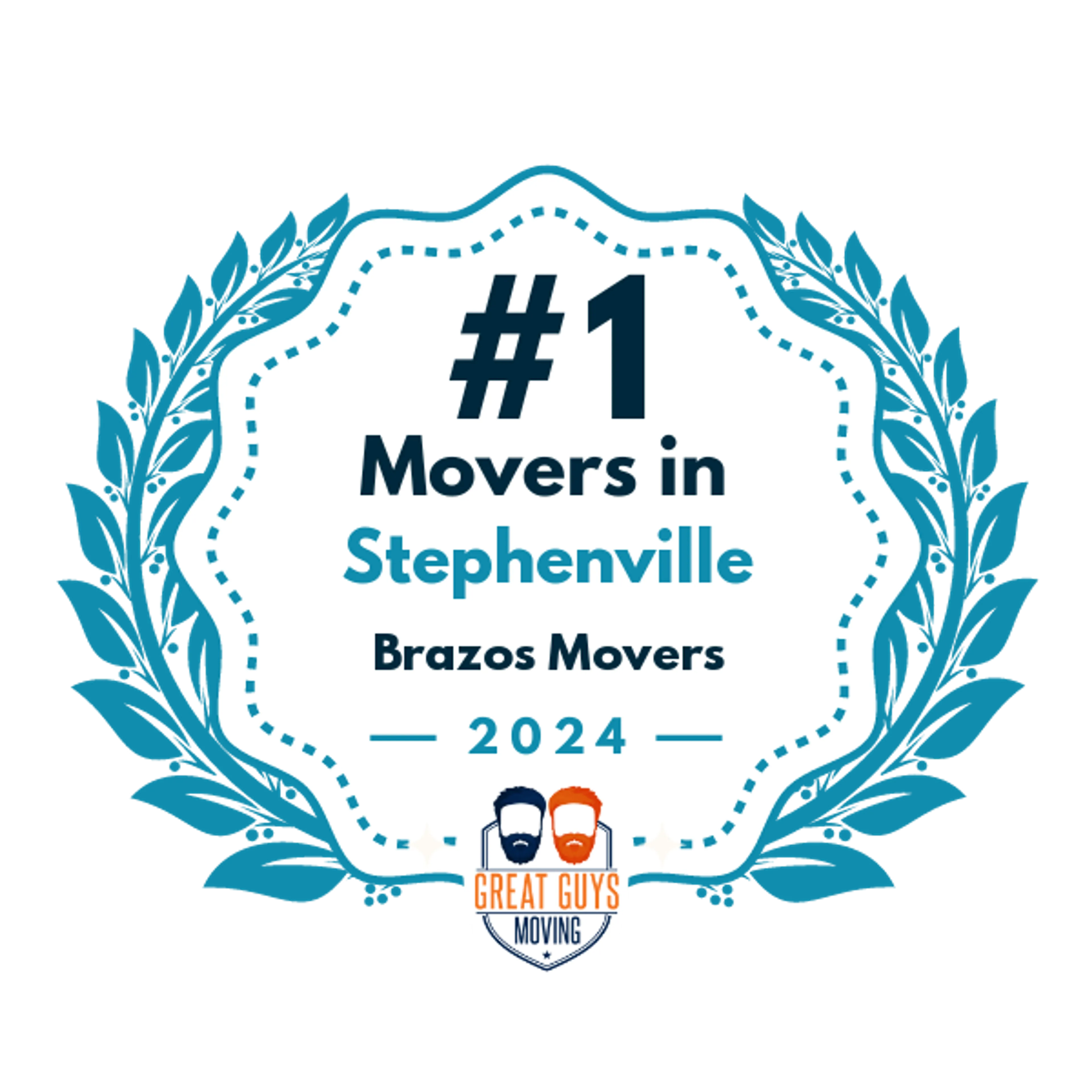 #1 Ranked Movers in Fort Worth, TX 2024 award
