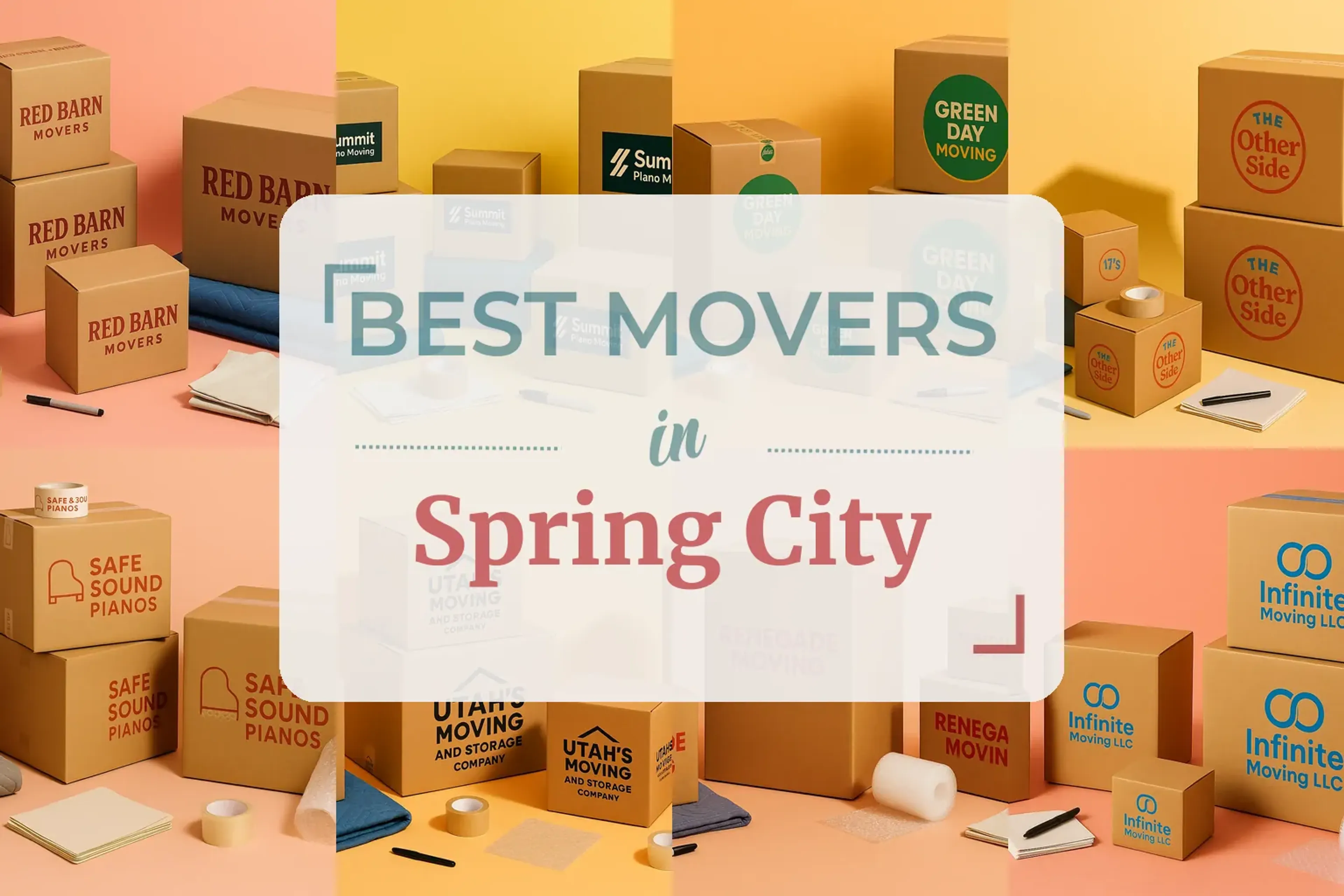 Side-by-side comparison of Spring City moving companies
