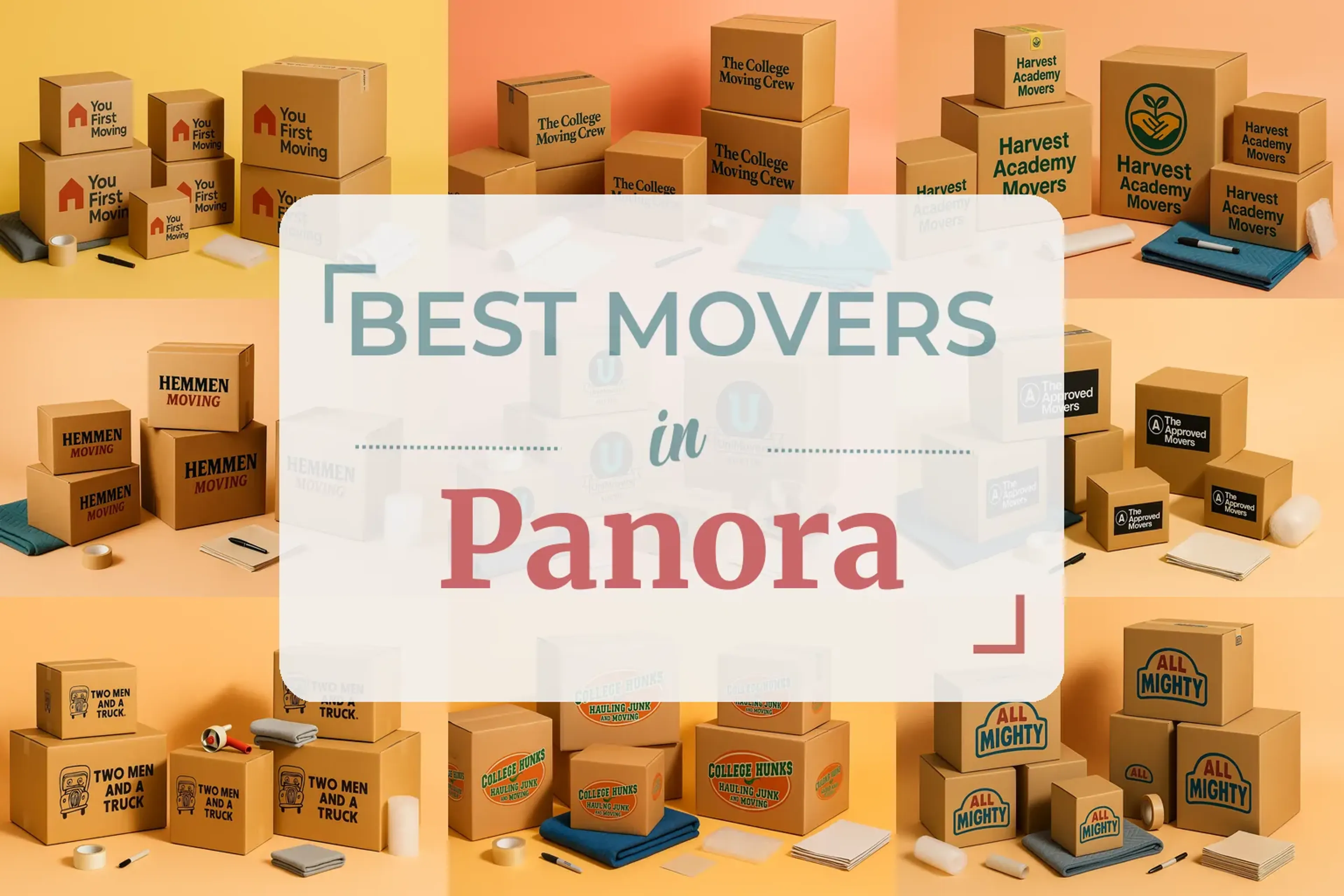 Side-by-side comparison of Panora moving companies