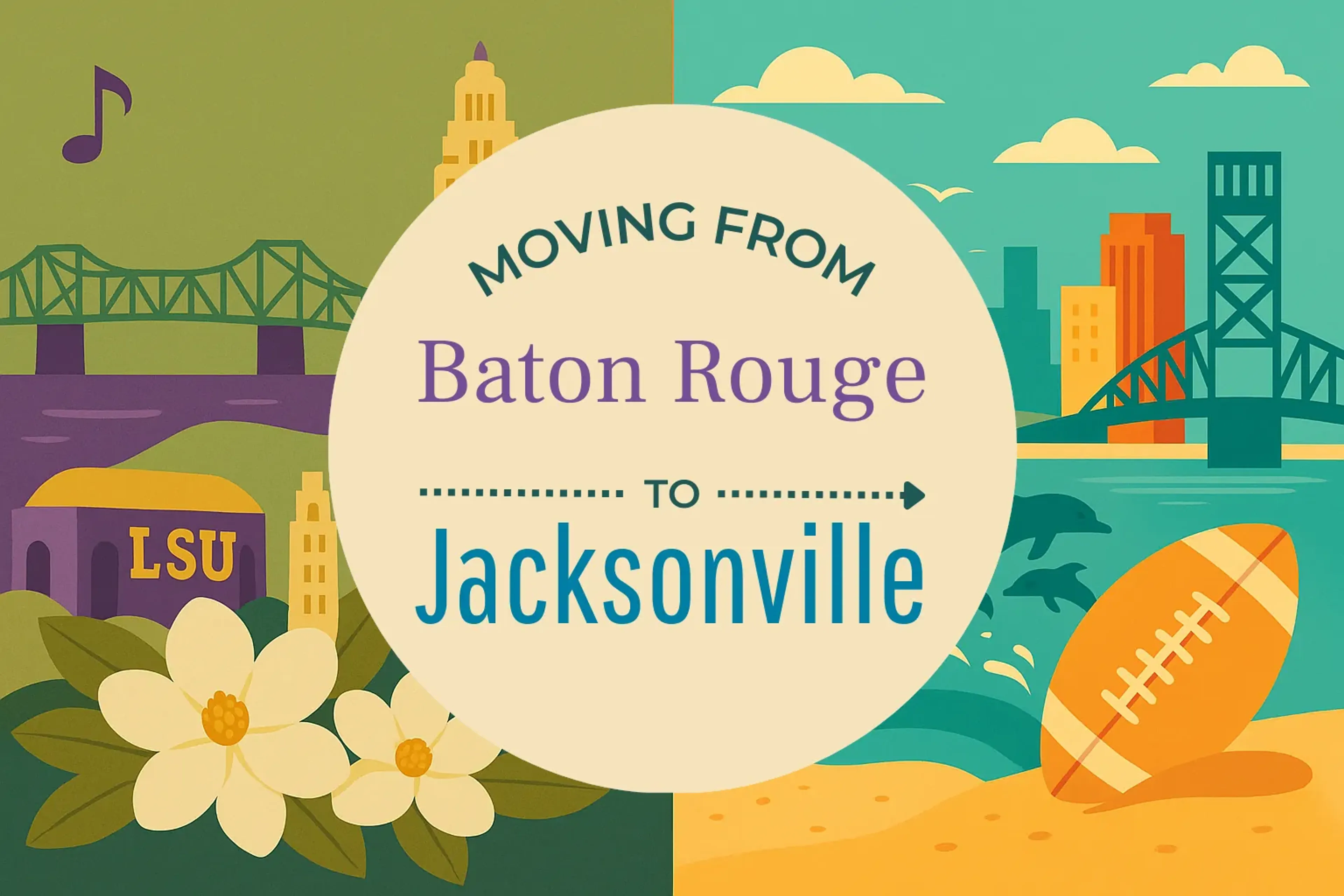 Side-by-side comparison of Baton Rouge to Jacksonville moving companies