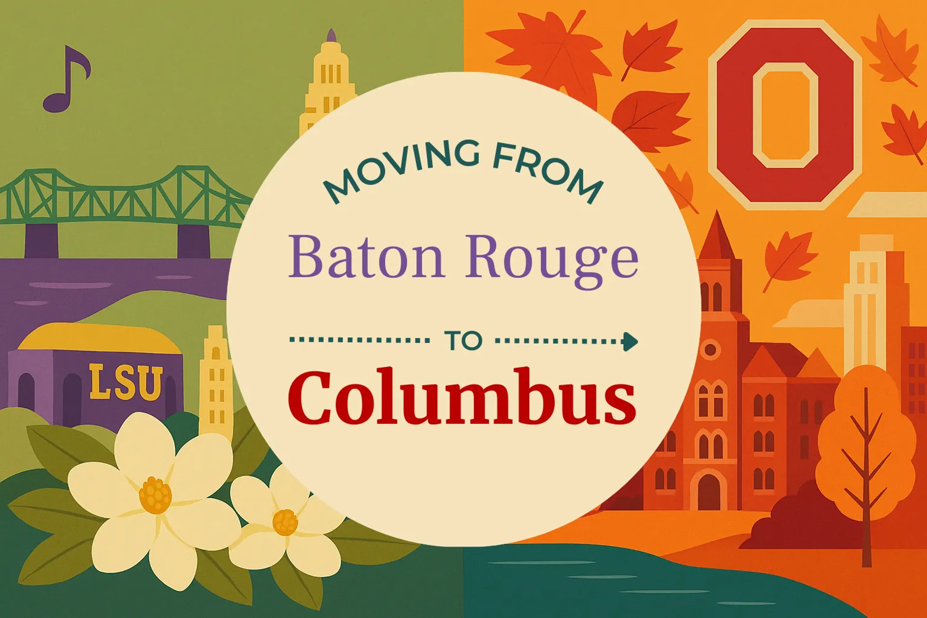 Side-by-side comparison of Baton Rouge to Columbus moving companies