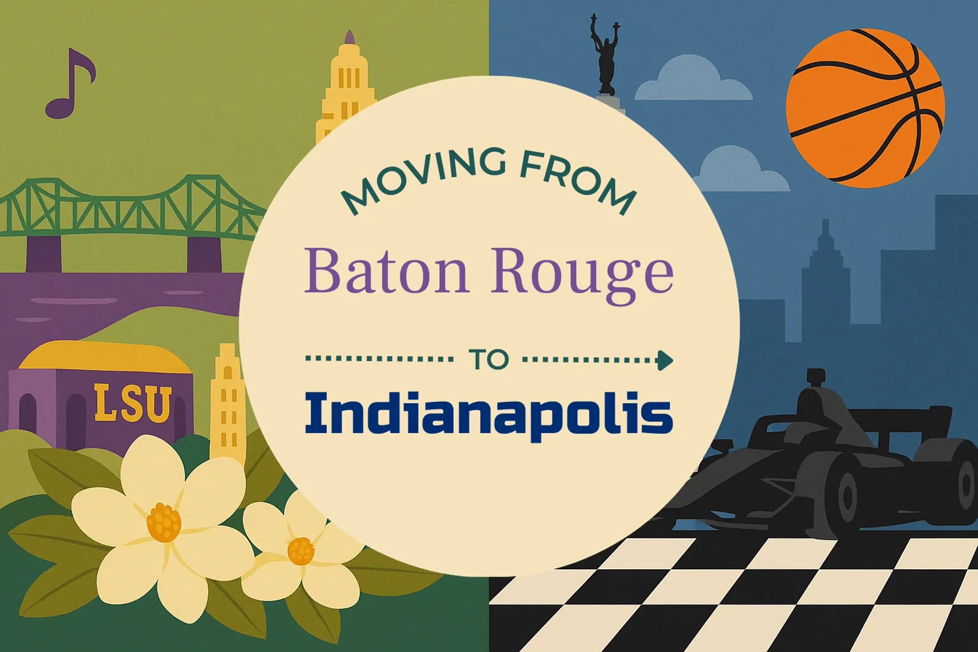 Side-by-side comparison of Baton Rouge to Indianapolis moving companies