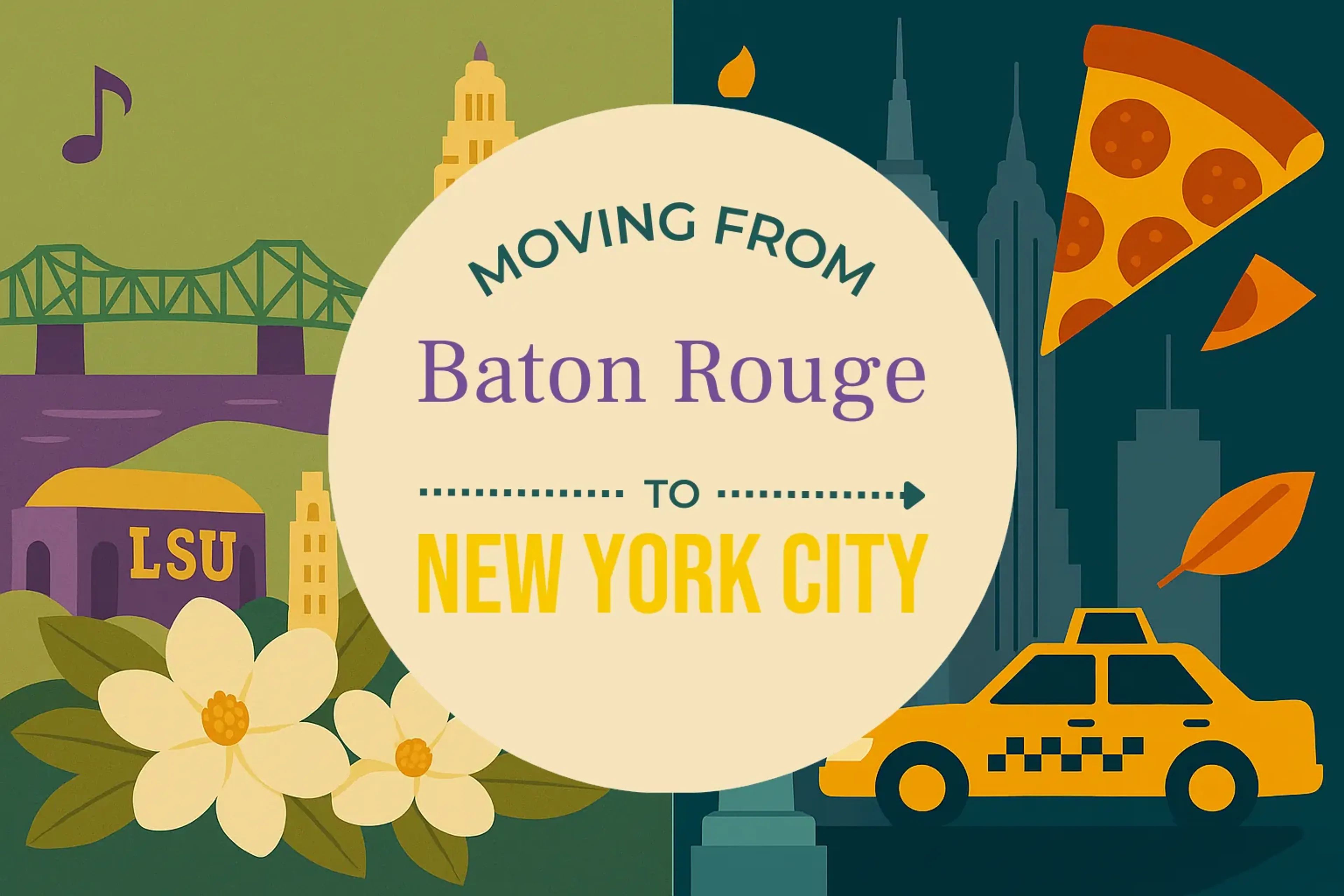 Side-by-side comparison of Baton Rouge to New York City moving companies