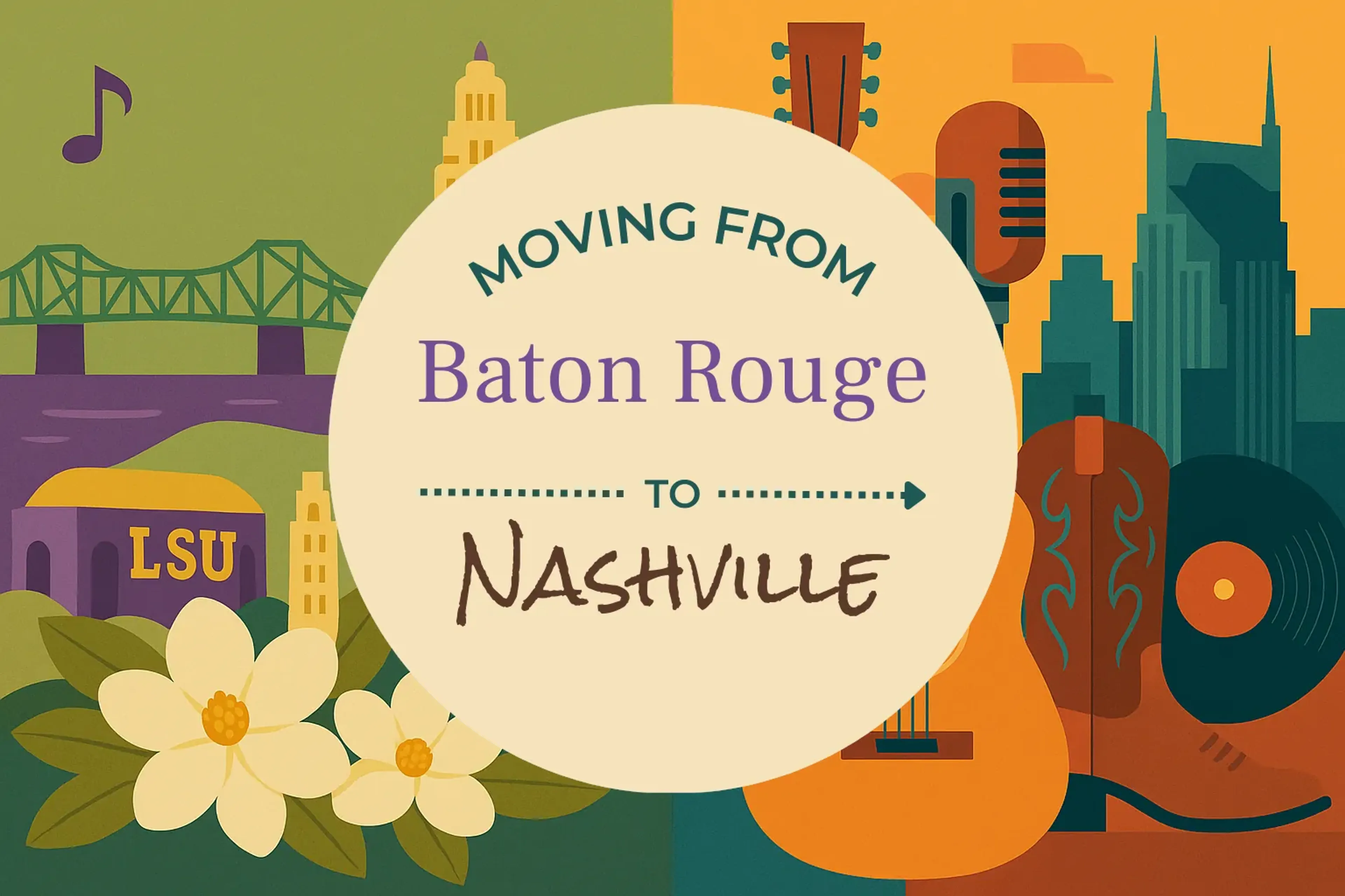 Side-by-side comparison of Baton Rouge to Nashville moving companies