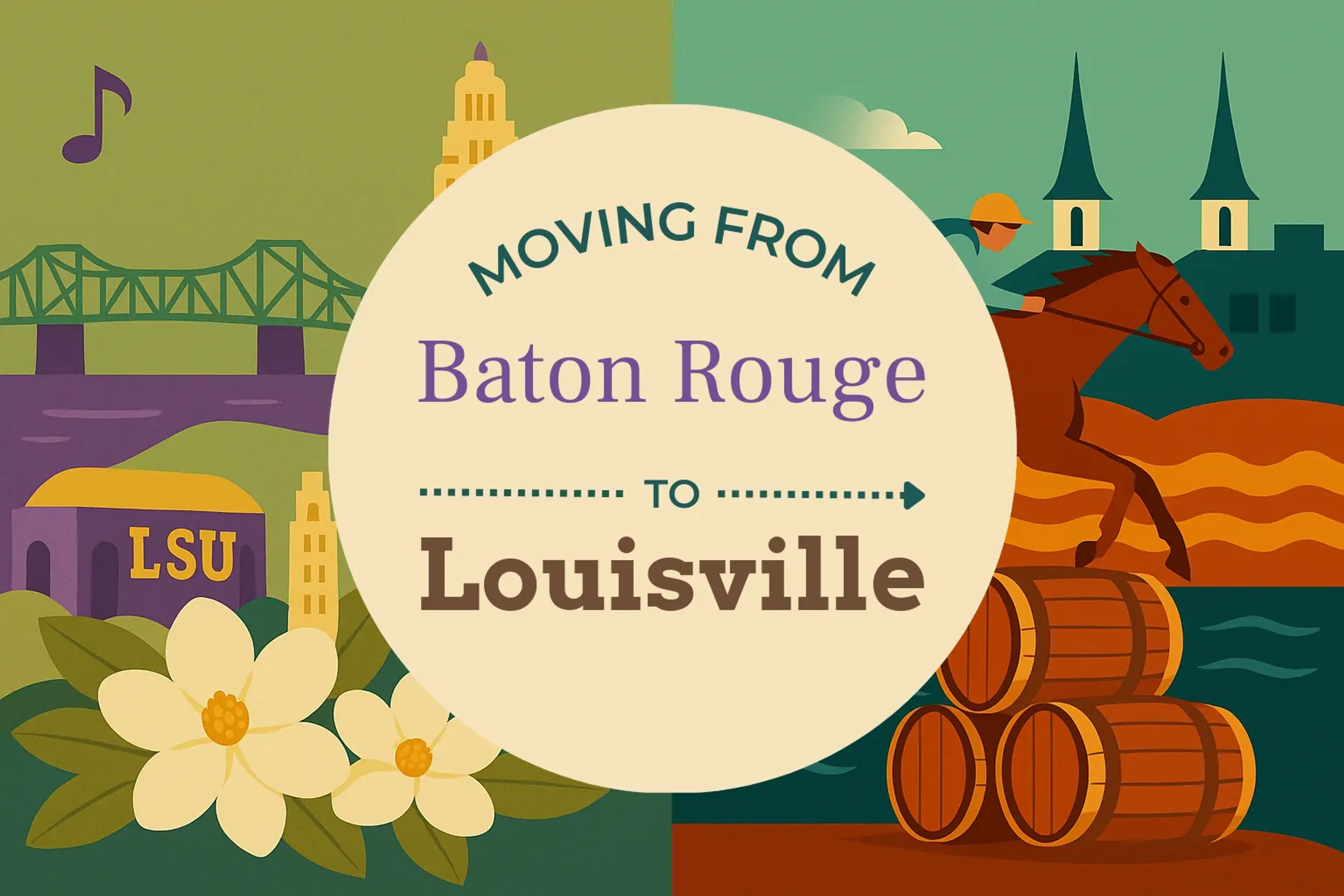 Side-by-side comparison of Baton Rouge to Louisville moving companies