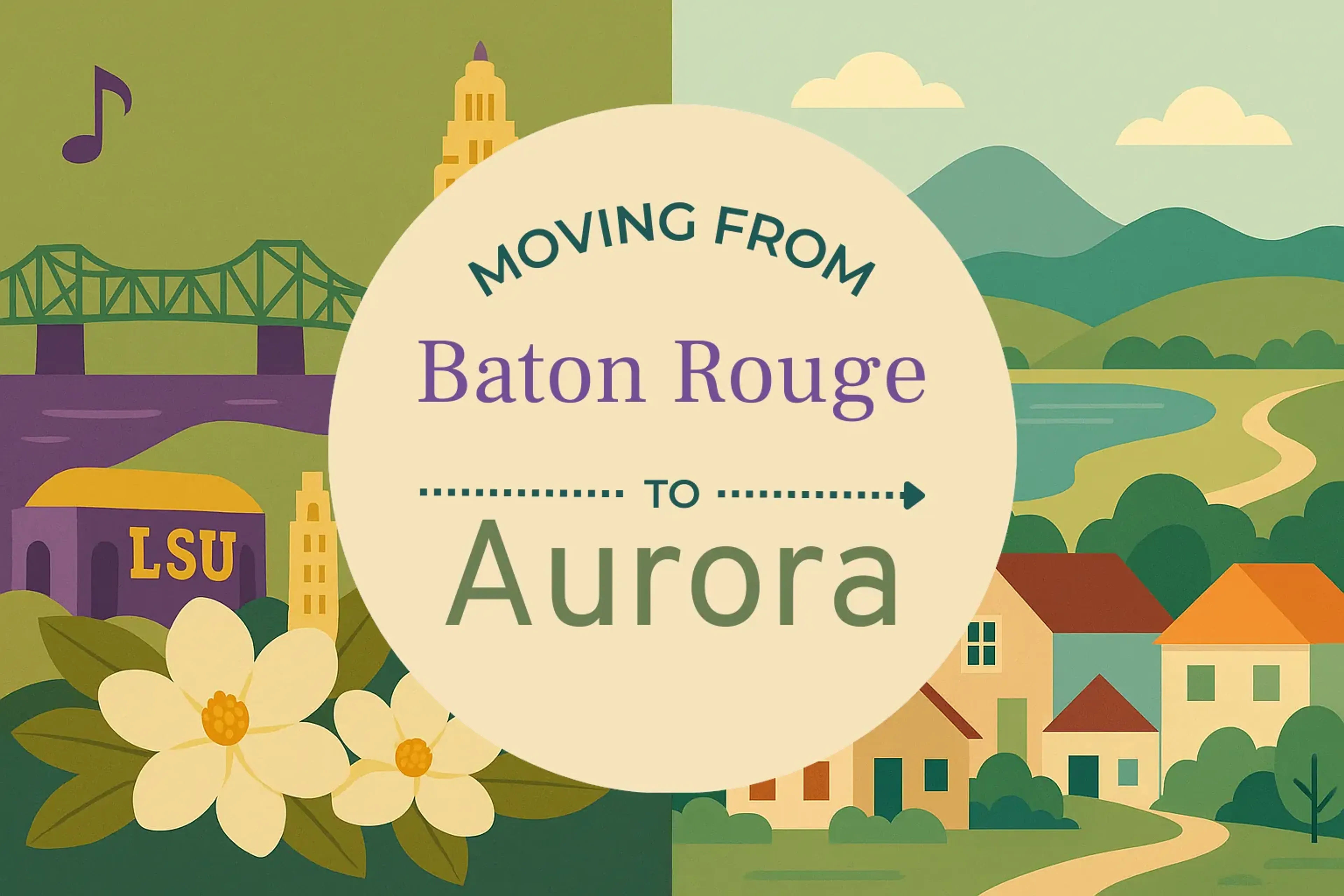 Side-by-side comparison of Baton Rouge to Aurora moving companies