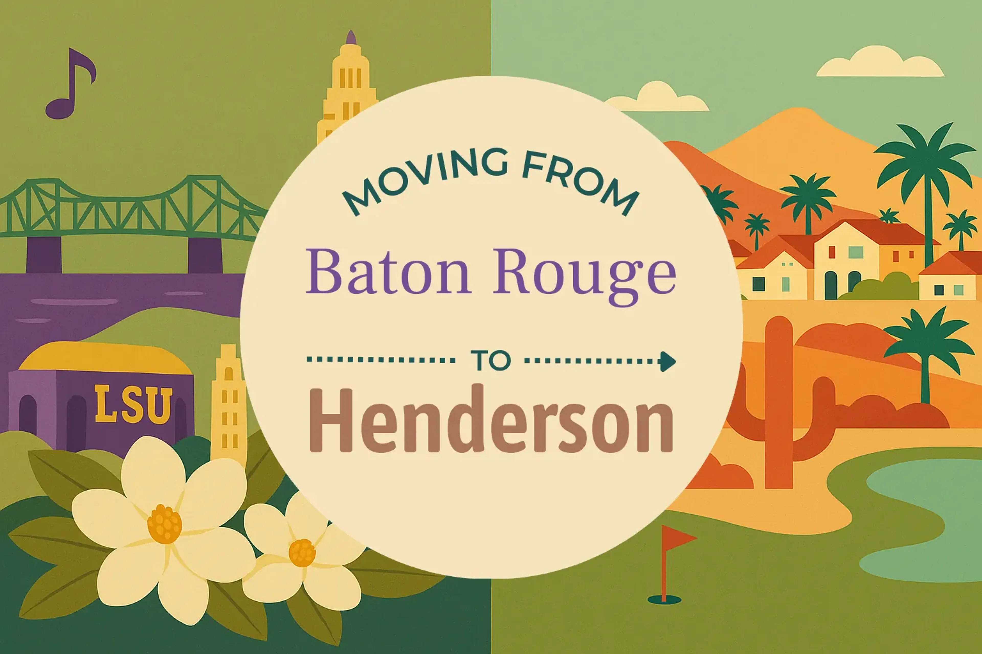 Side-by-side comparison of Baton Rouge to Henderson moving companies