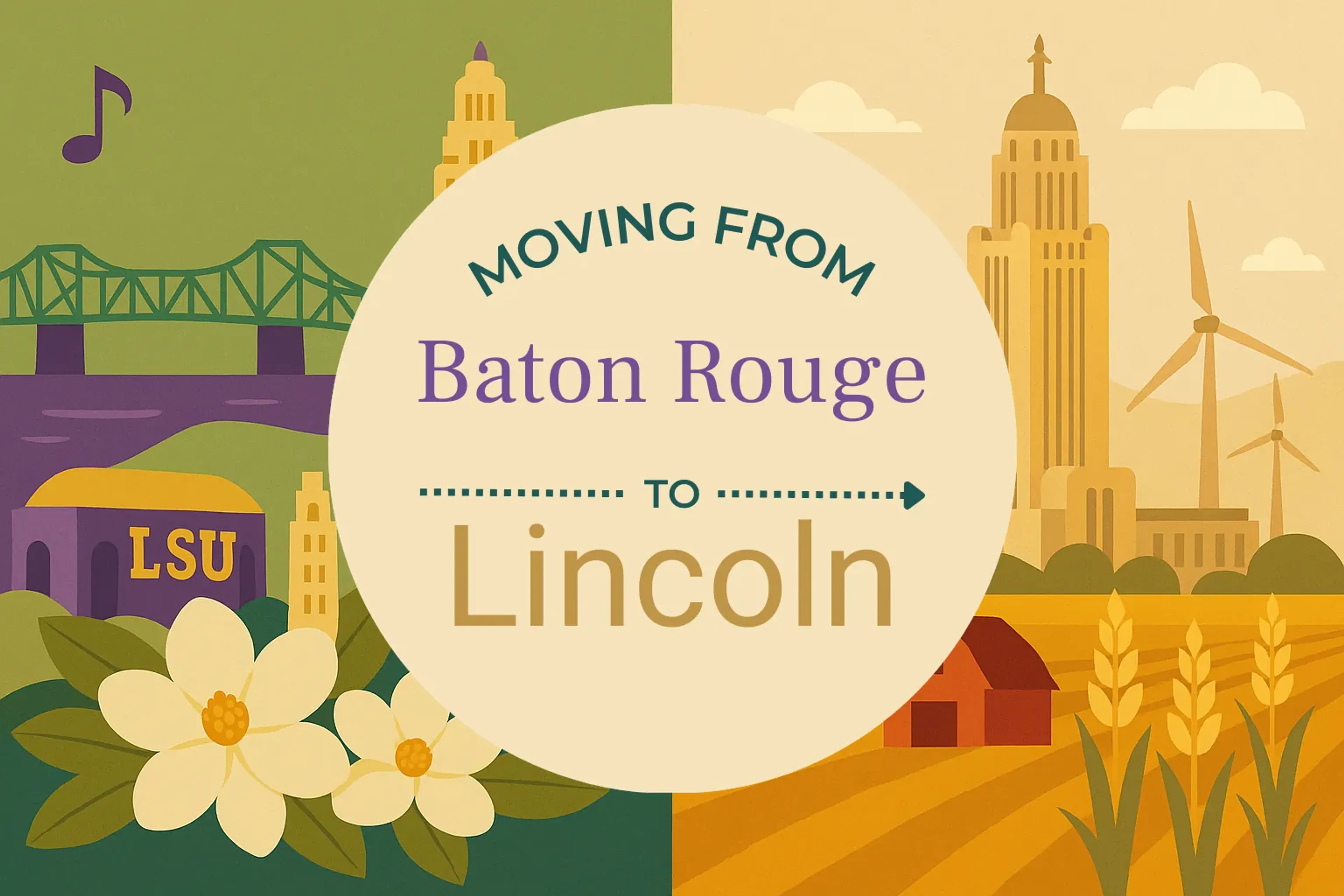 Side-by-side comparison of Baton Rouge to Lincoln moving companies