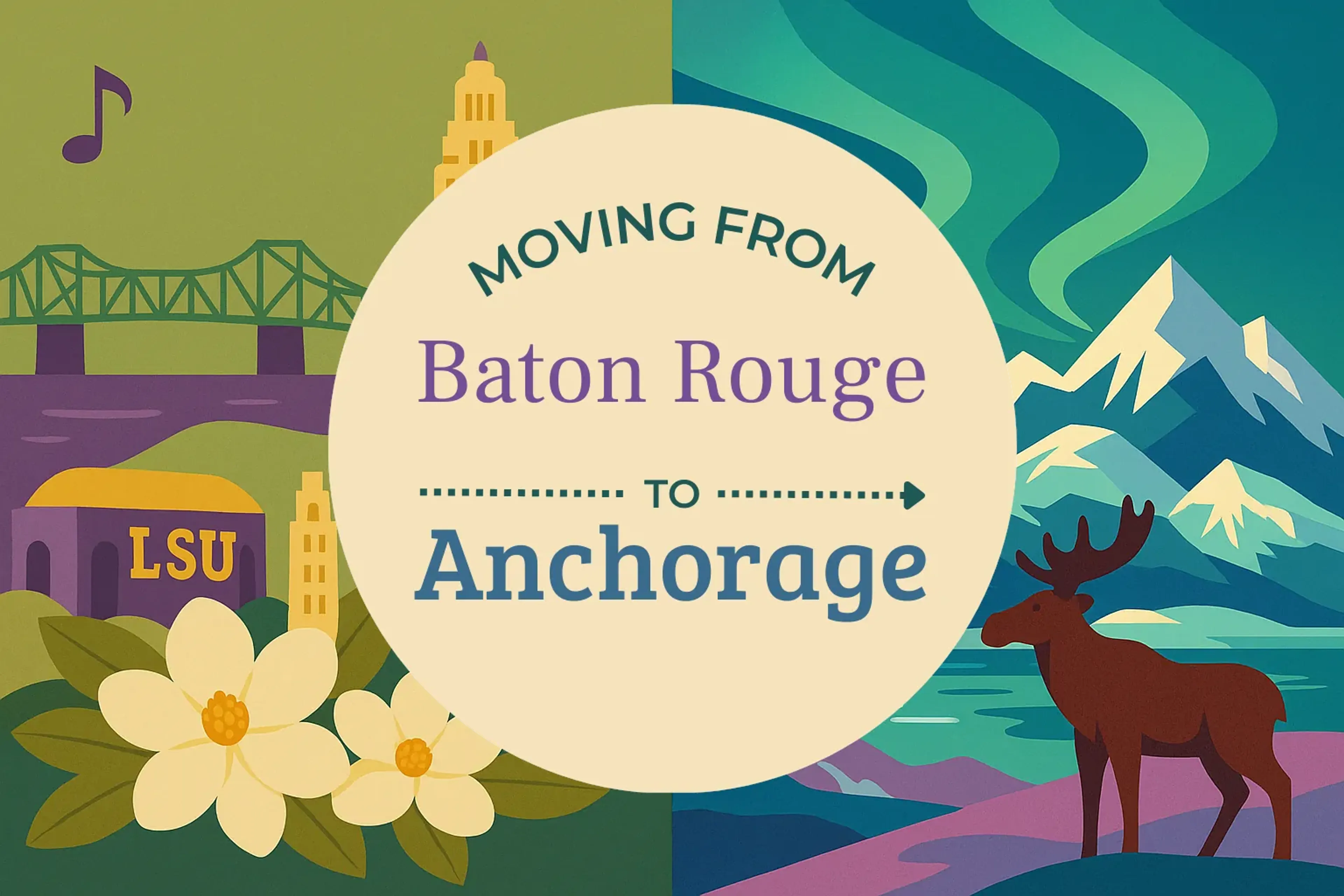 Side-by-side comparison of Baton Rouge to Anchorage moving companies