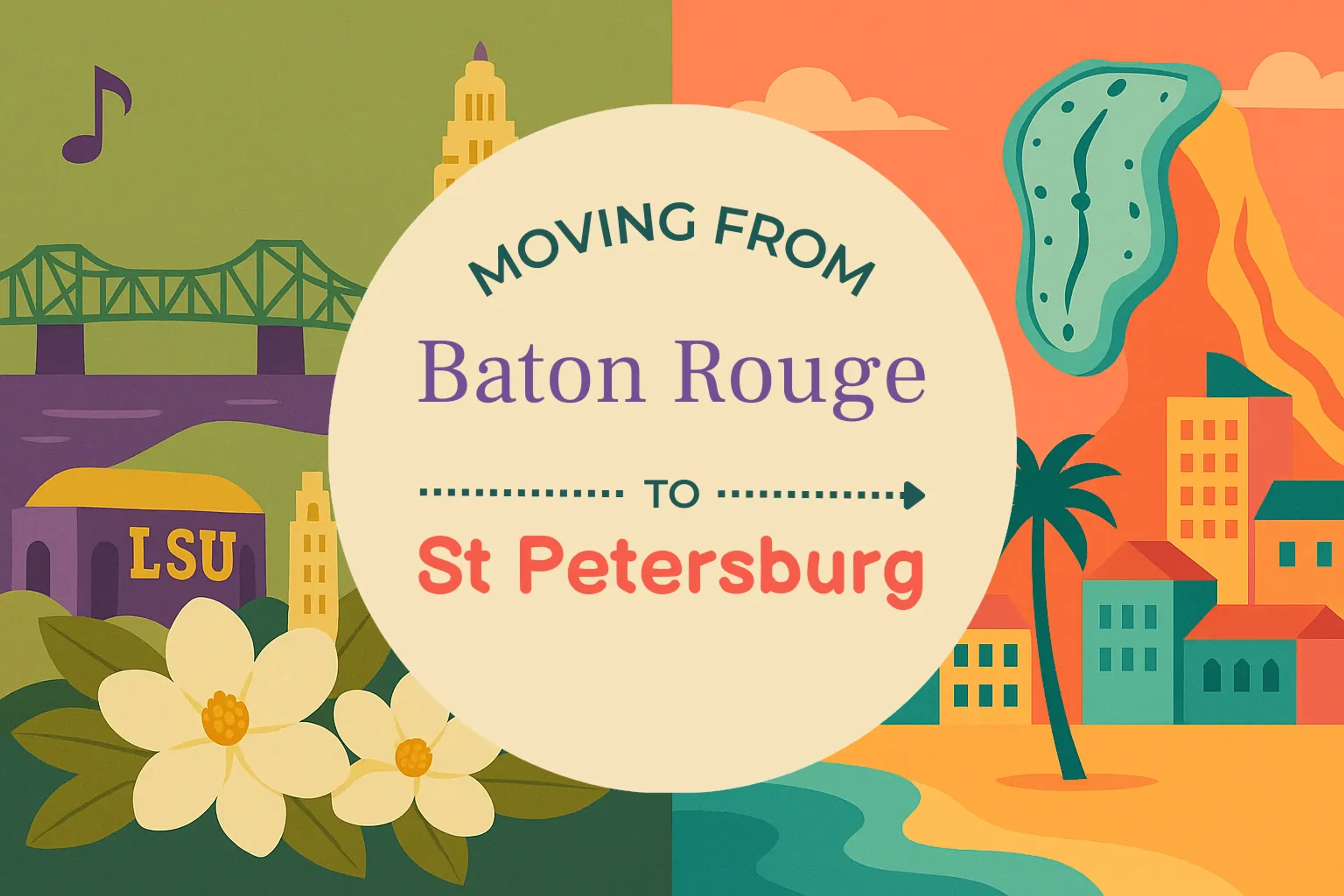Side-by-side comparison of Baton Rouge to St. Petersburg moving companies
