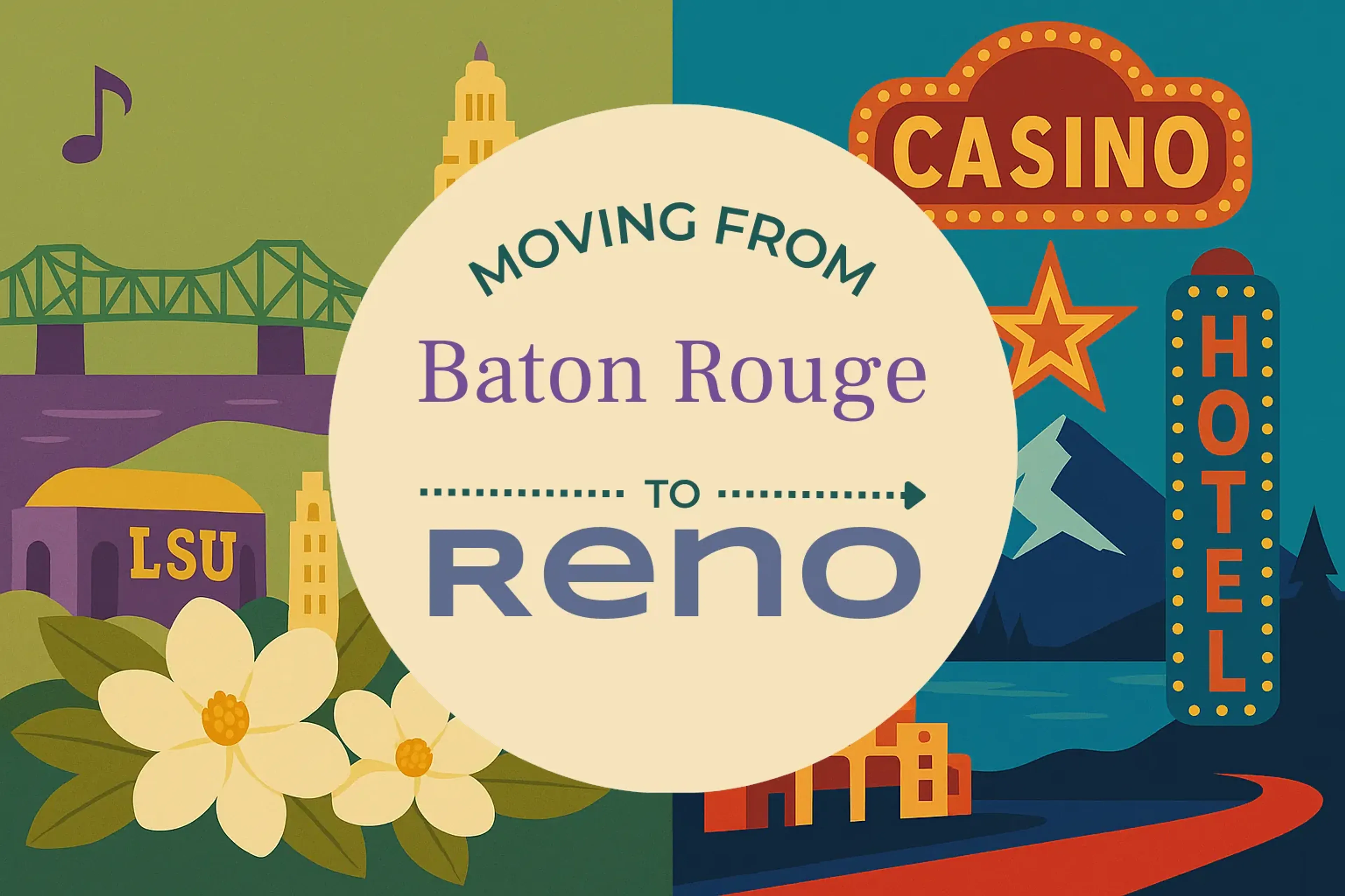 Side-by-side comparison of Baton Rouge to Reno moving companies