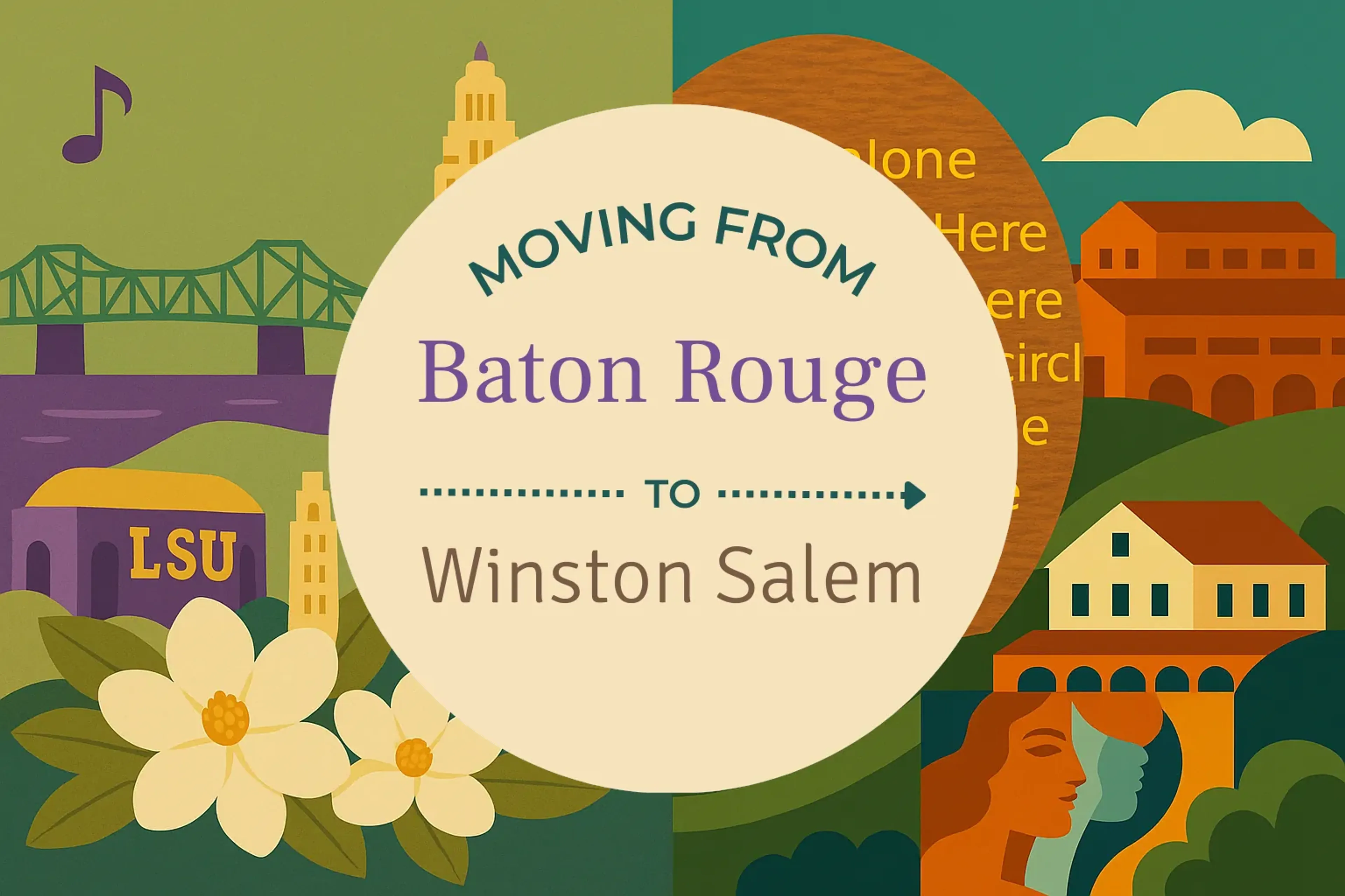 Side-by-side comparison of Baton Rouge to Winston Salem moving companies