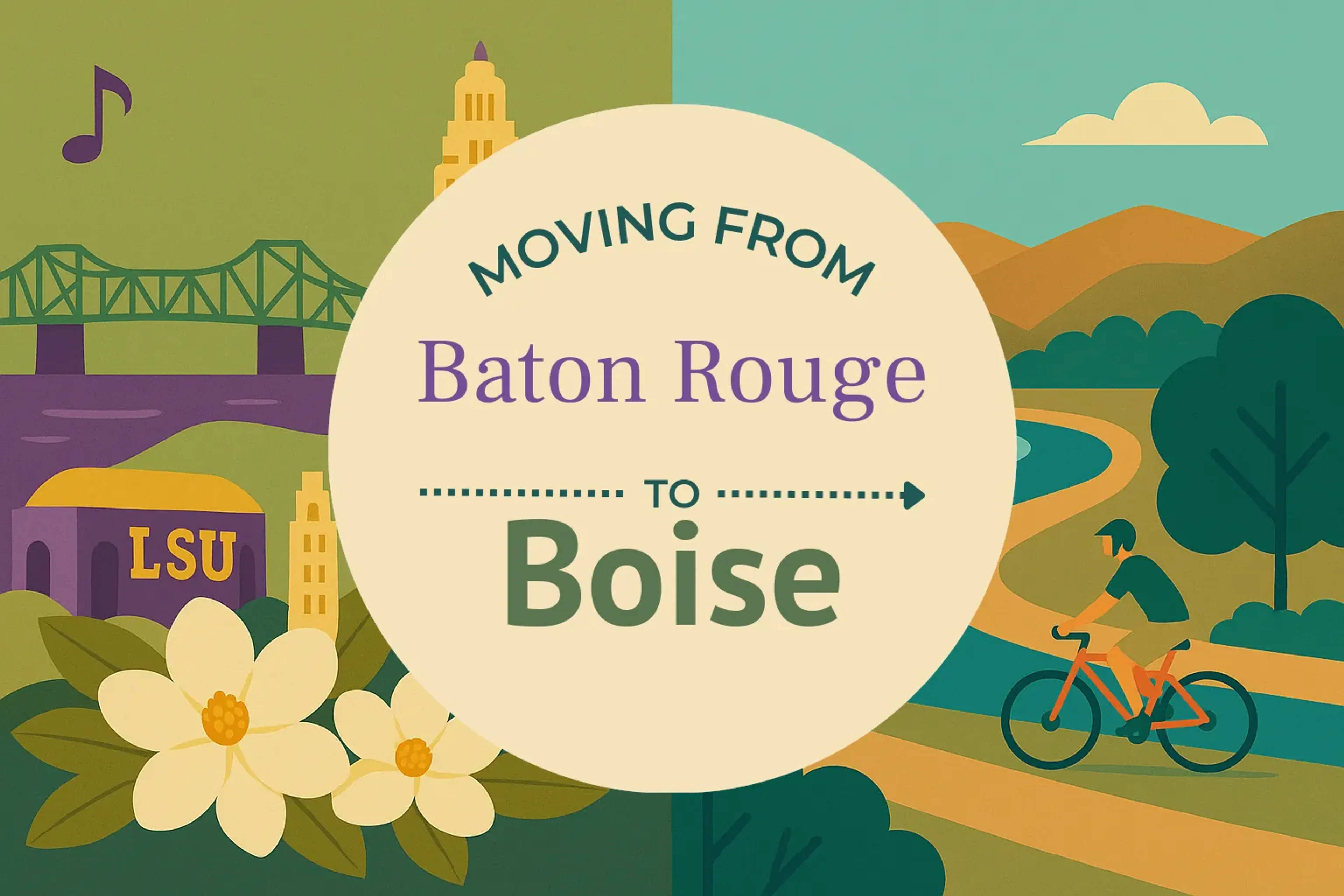 Side-by-side comparison of Baton Rouge to Boise moving companies