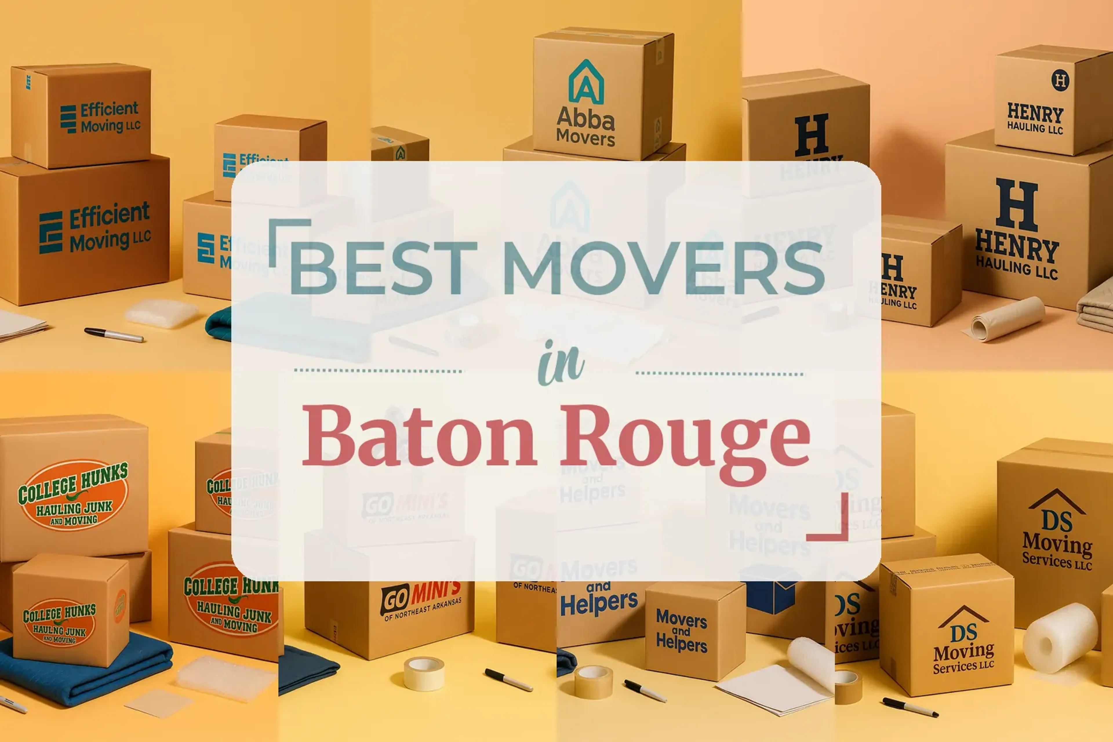 Side-by-side comparison of Baton Rouge moving companies