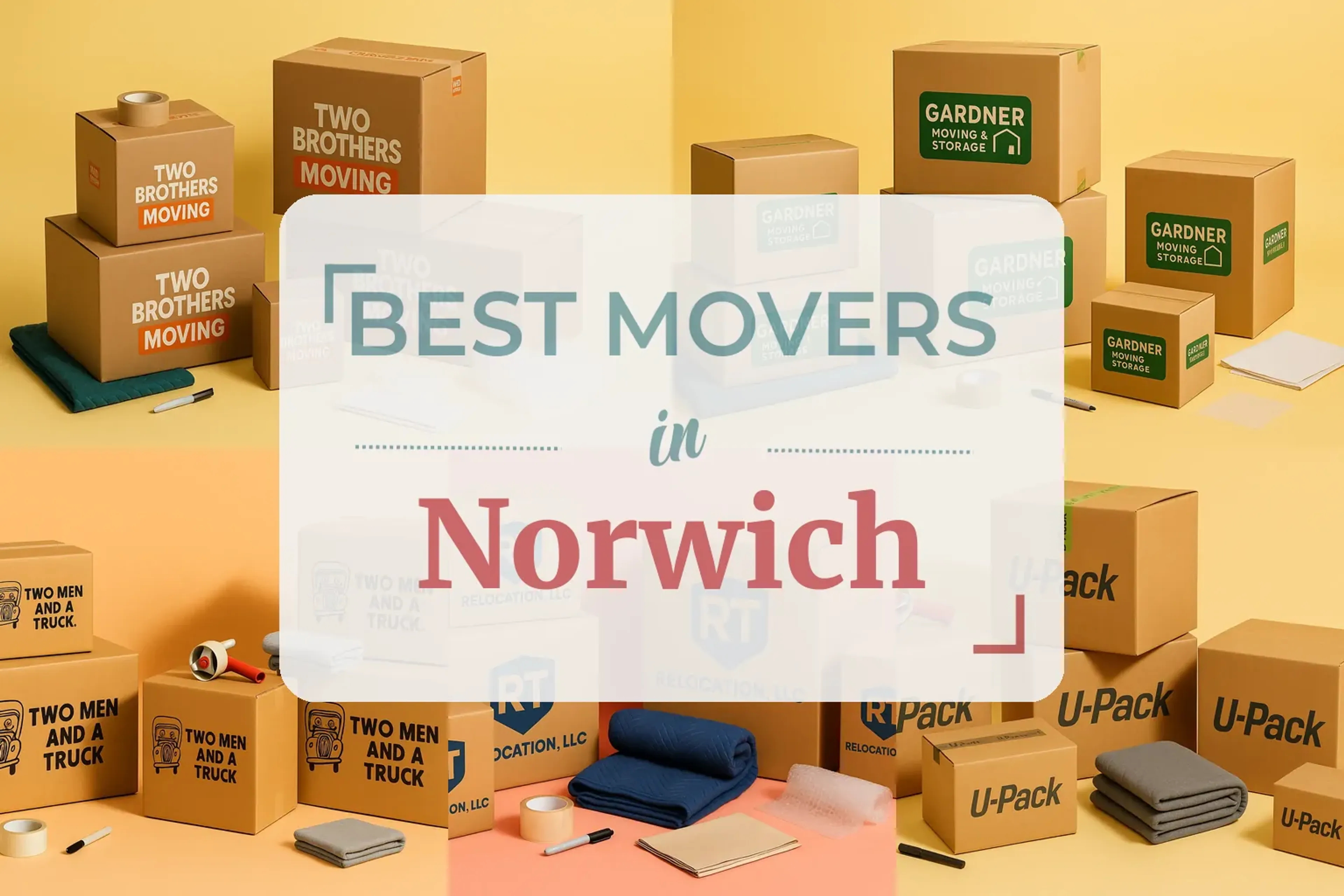 Side-by-side comparison of Norwich moving companies