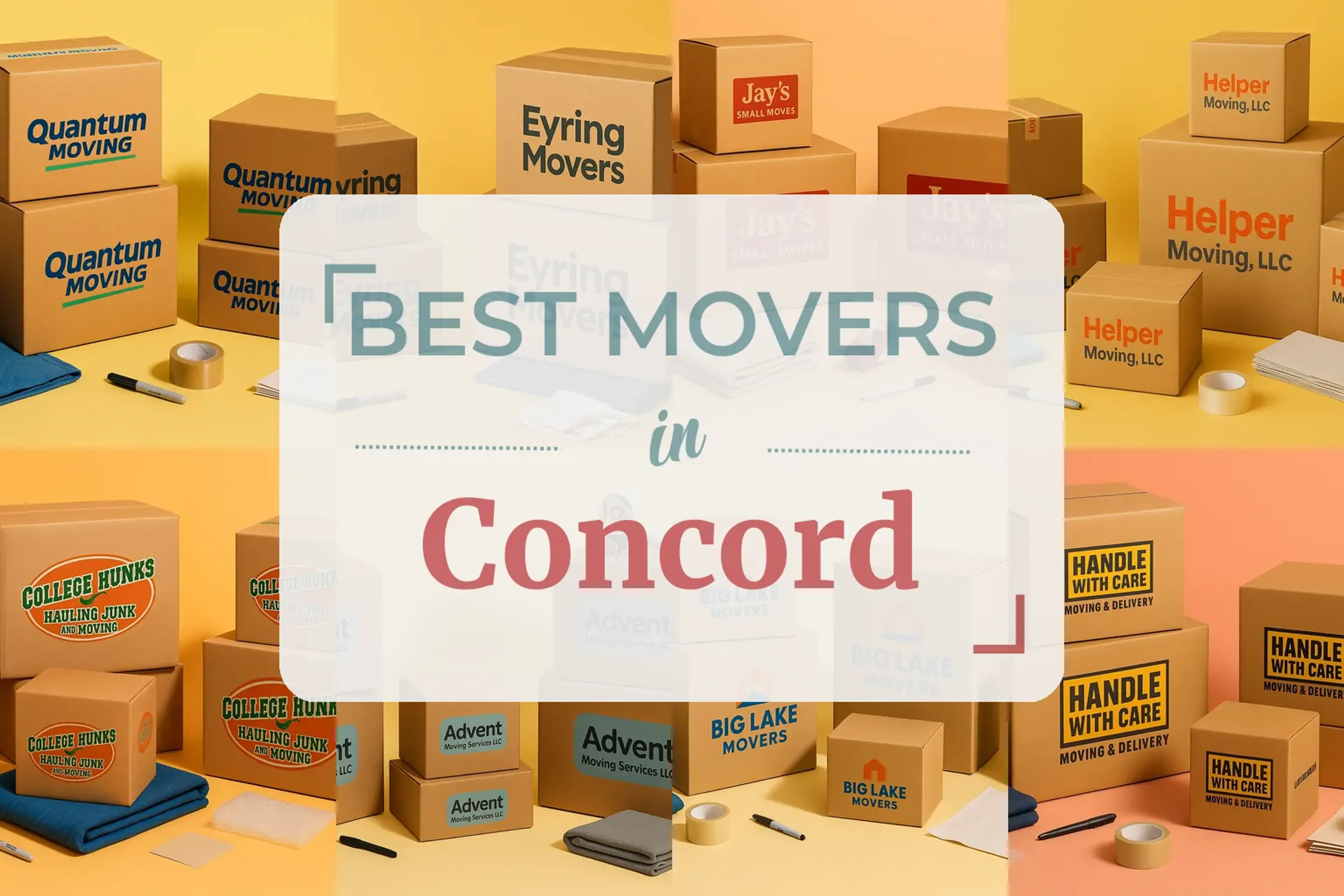 Side-by-side comparison of Concord moving companies