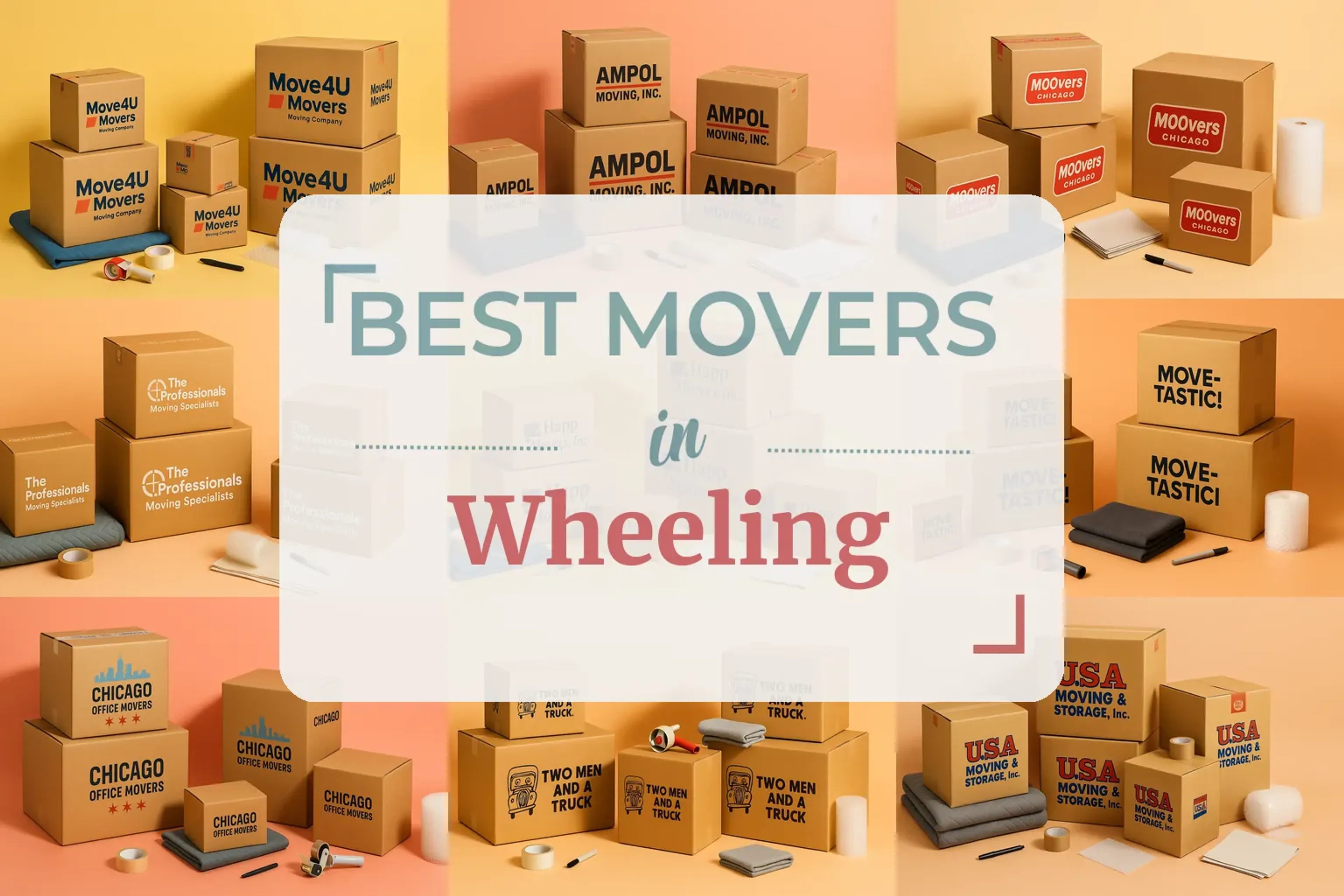 Side-by-side comparison of Wheeling moving companies