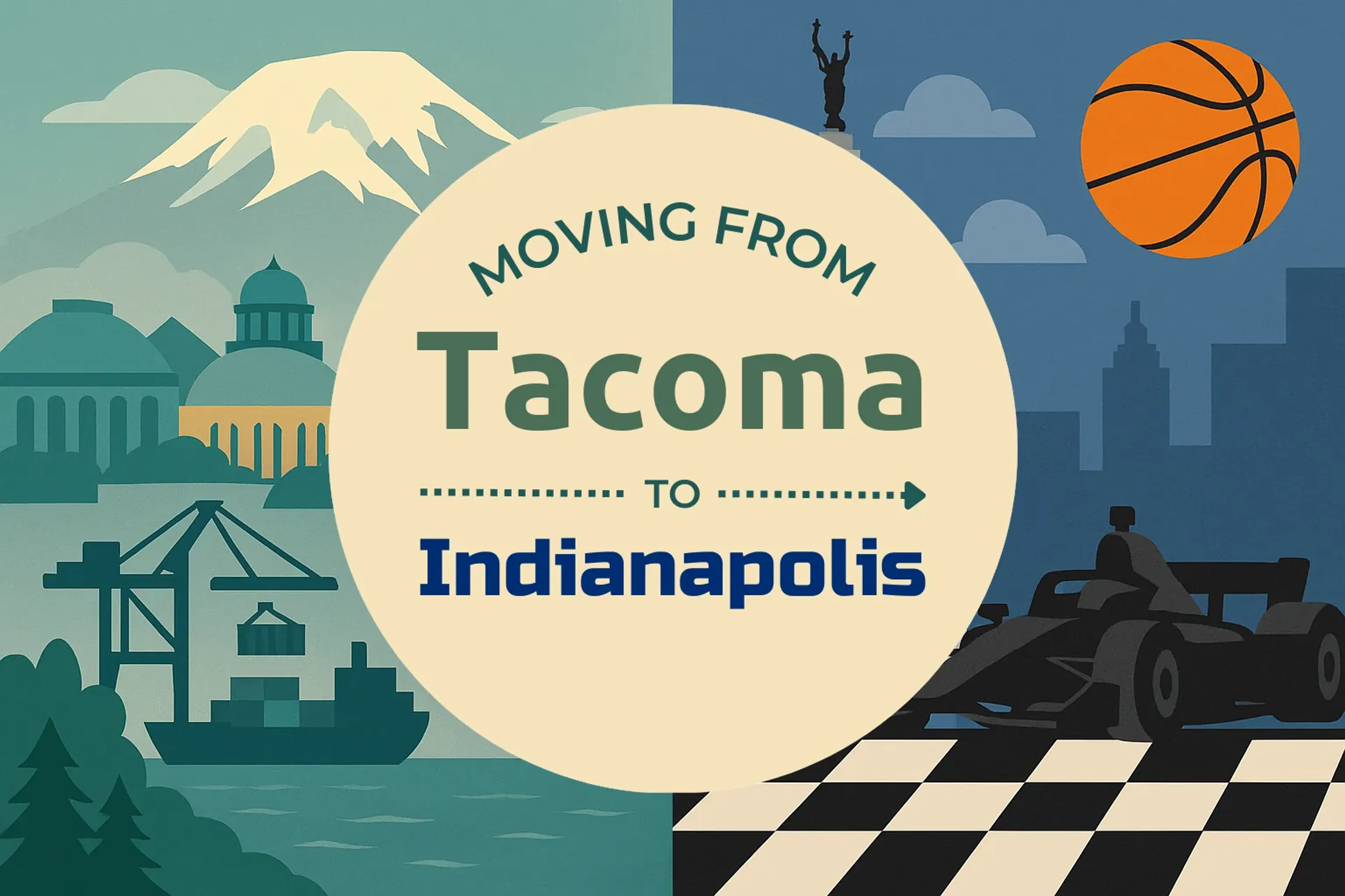 Side-by-side comparison of Tacoma to Indianapolis moving companies