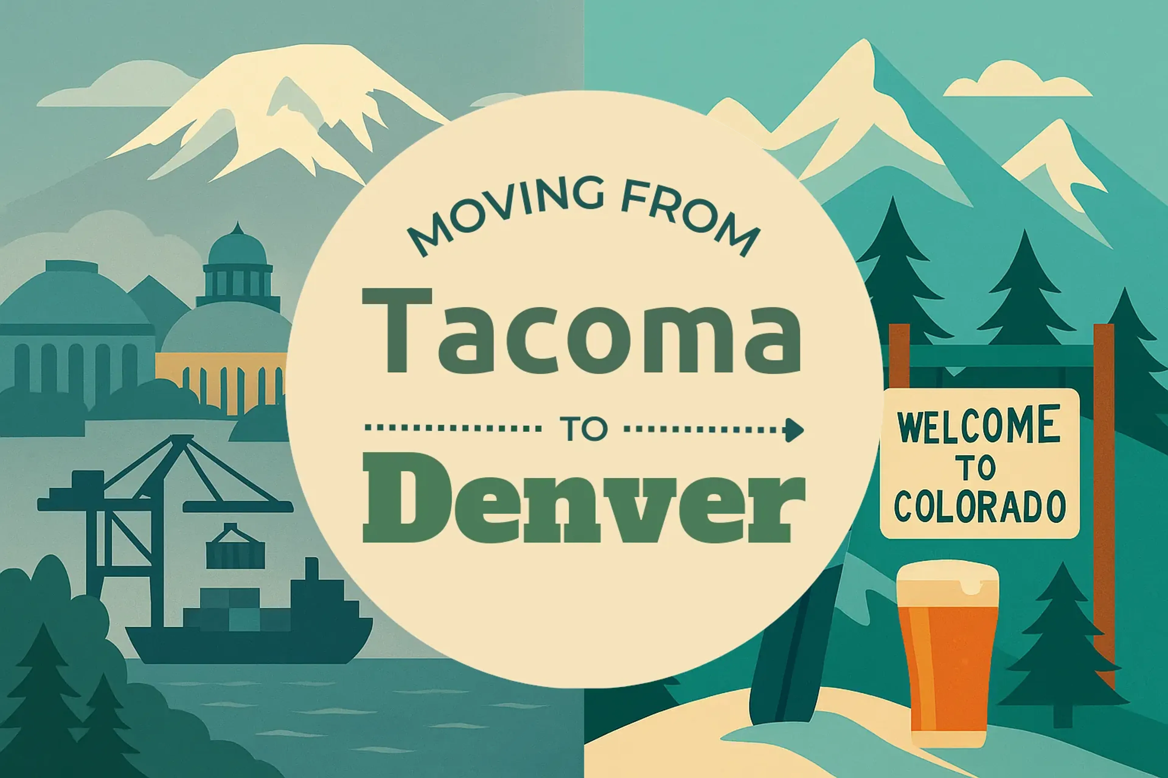Side-by-side comparison of Tacoma to Denver moving companies