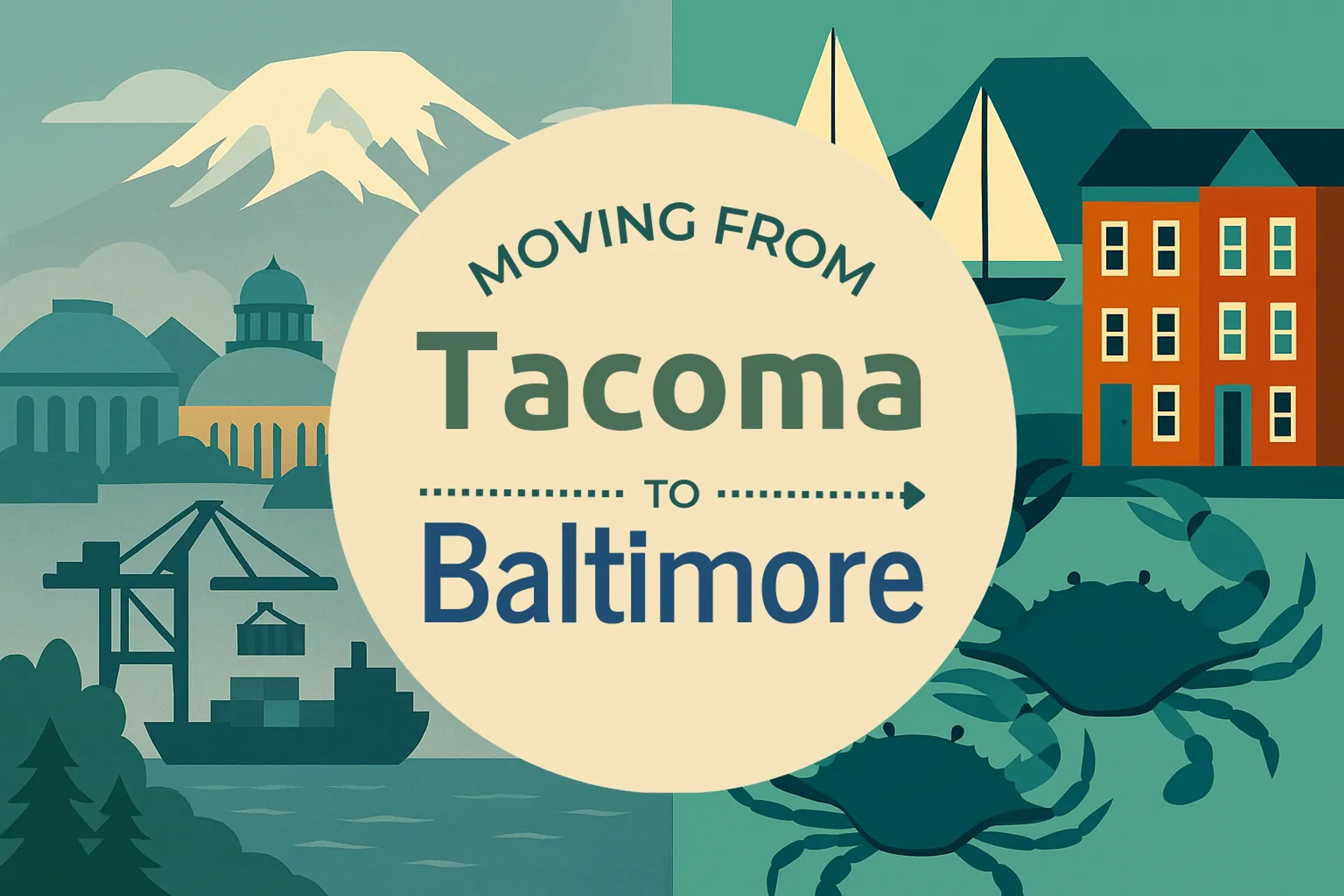 Side-by-side comparison of Tacoma to Baltimore moving companies