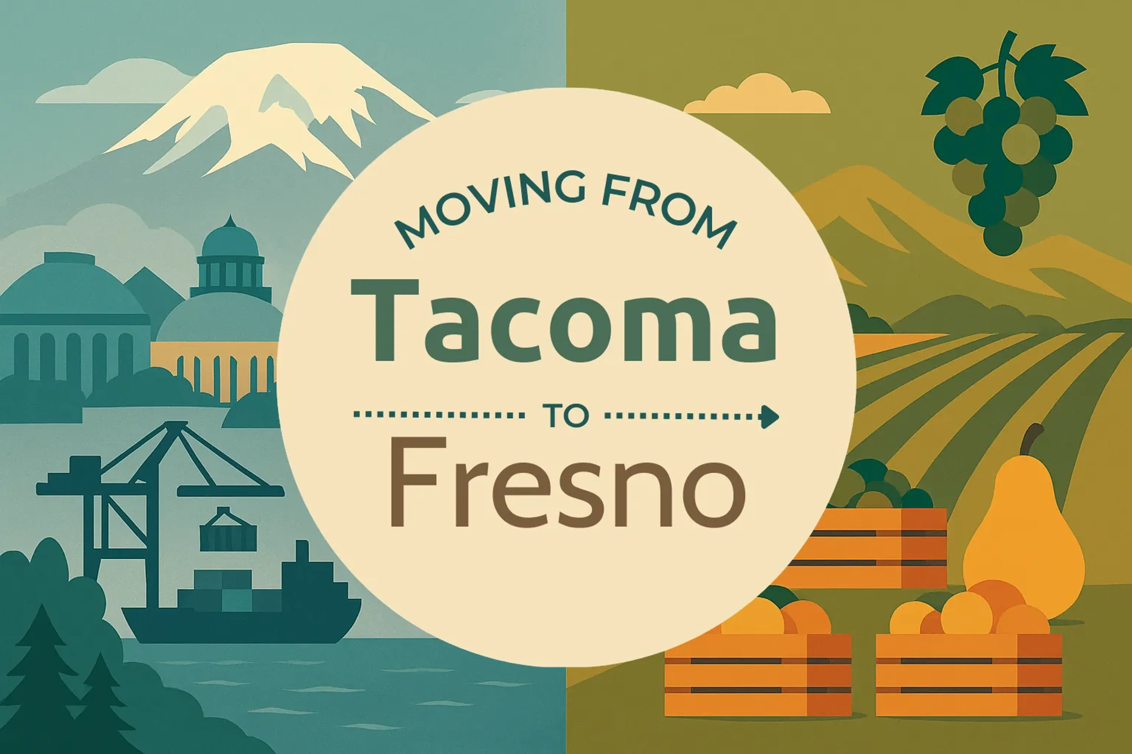 Side-by-side comparison of Tacoma to Fresno moving companies