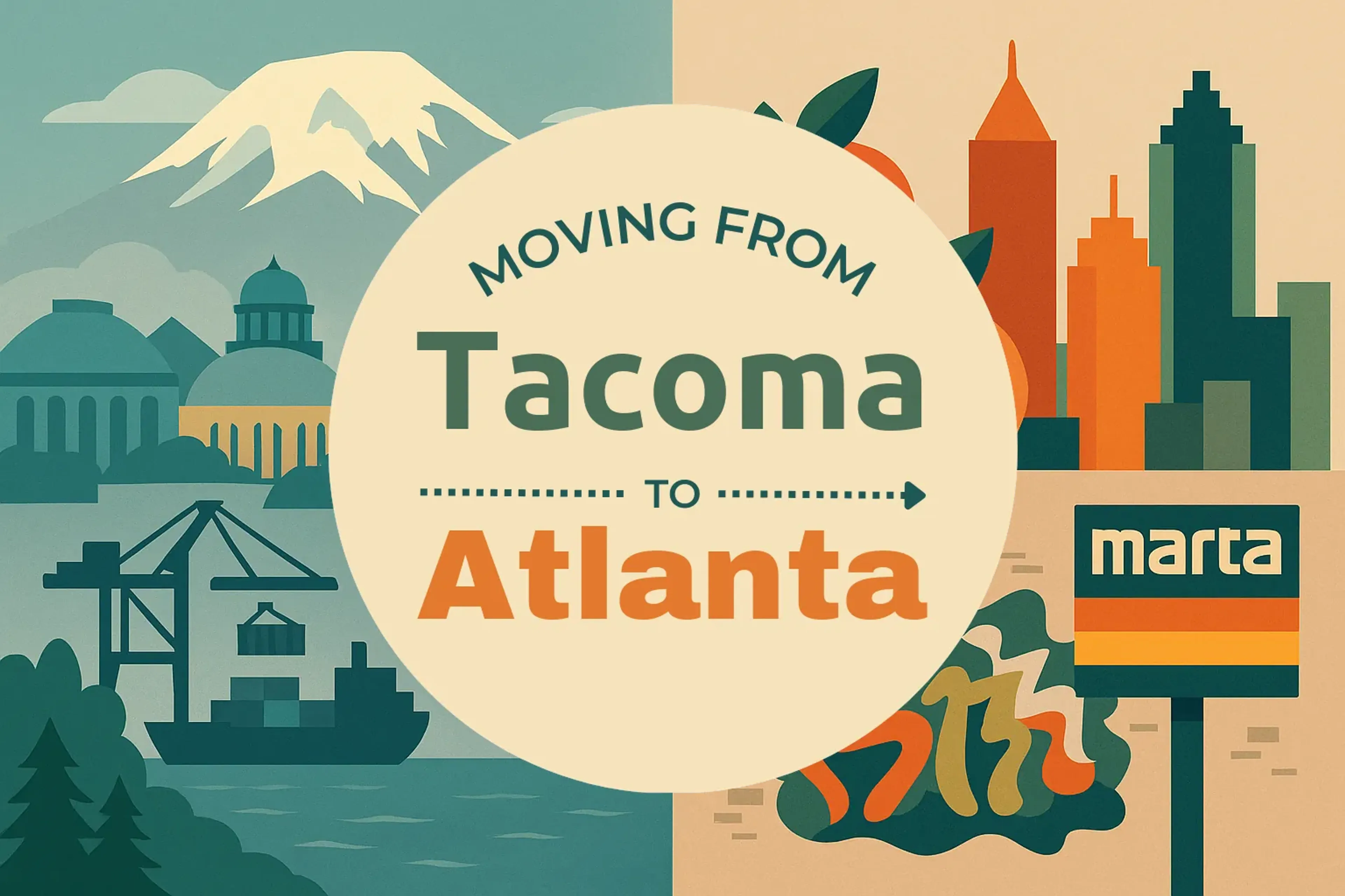 Side-by-side comparison of Tacoma to Atlanta moving companies
