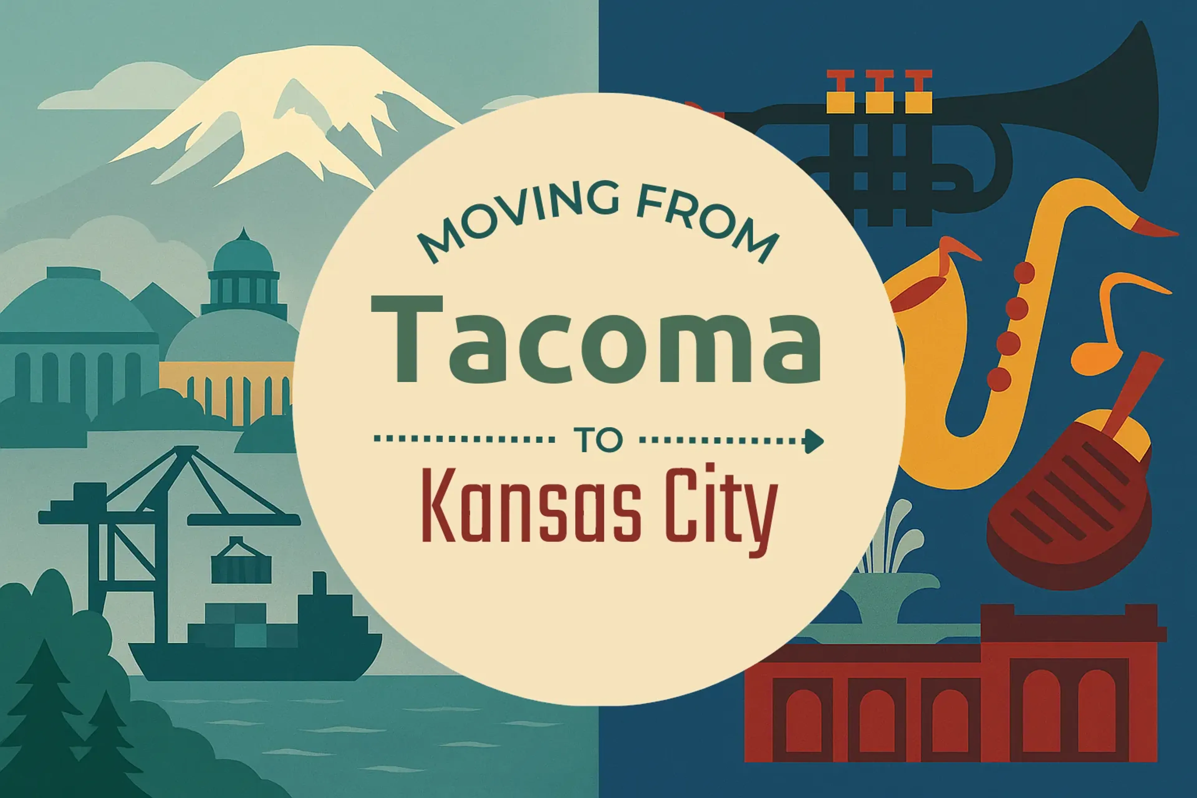 Side-by-side comparison of Tacoma to Kansas City moving companies