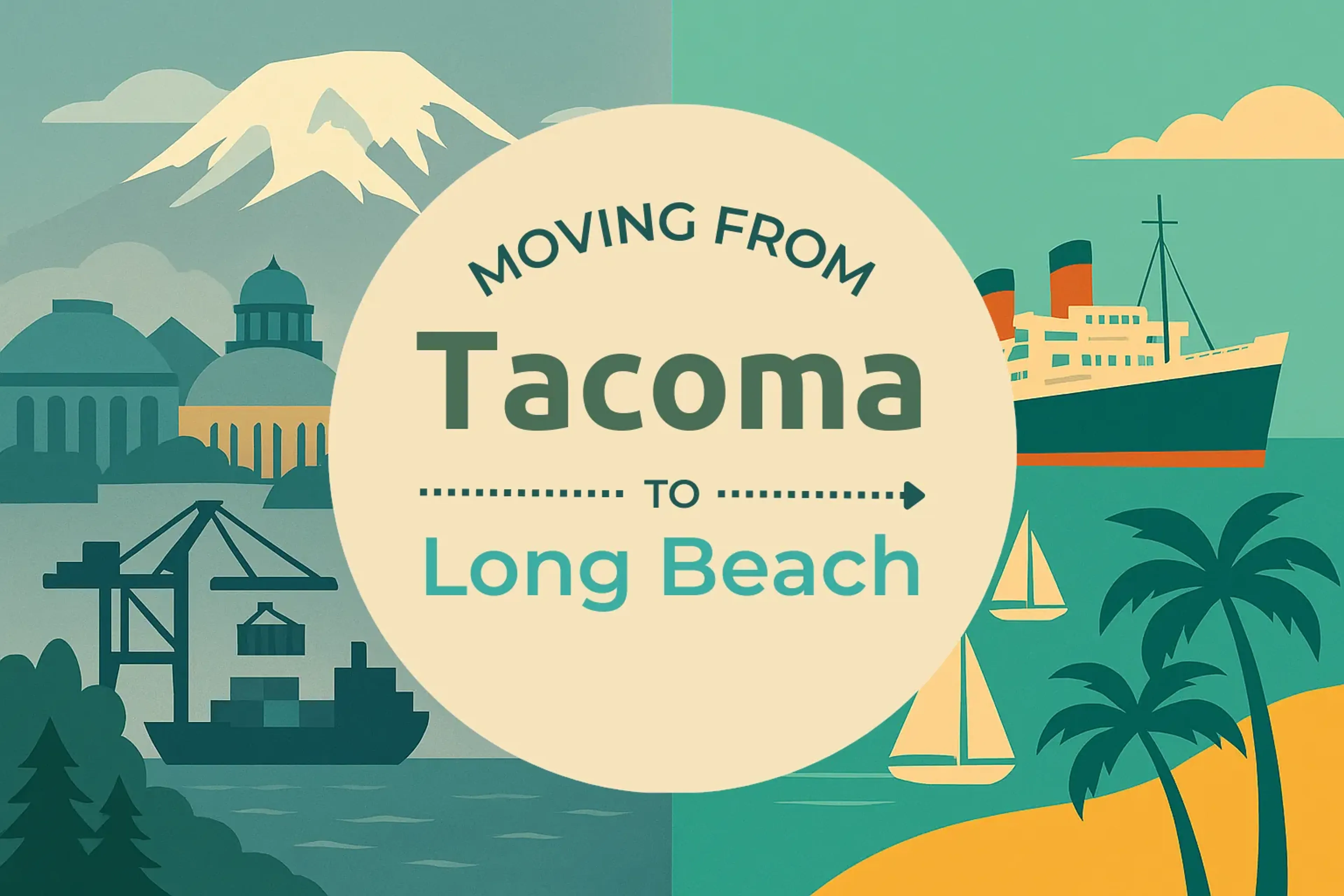 Side-by-side comparison of Tacoma to Long Beach moving companies