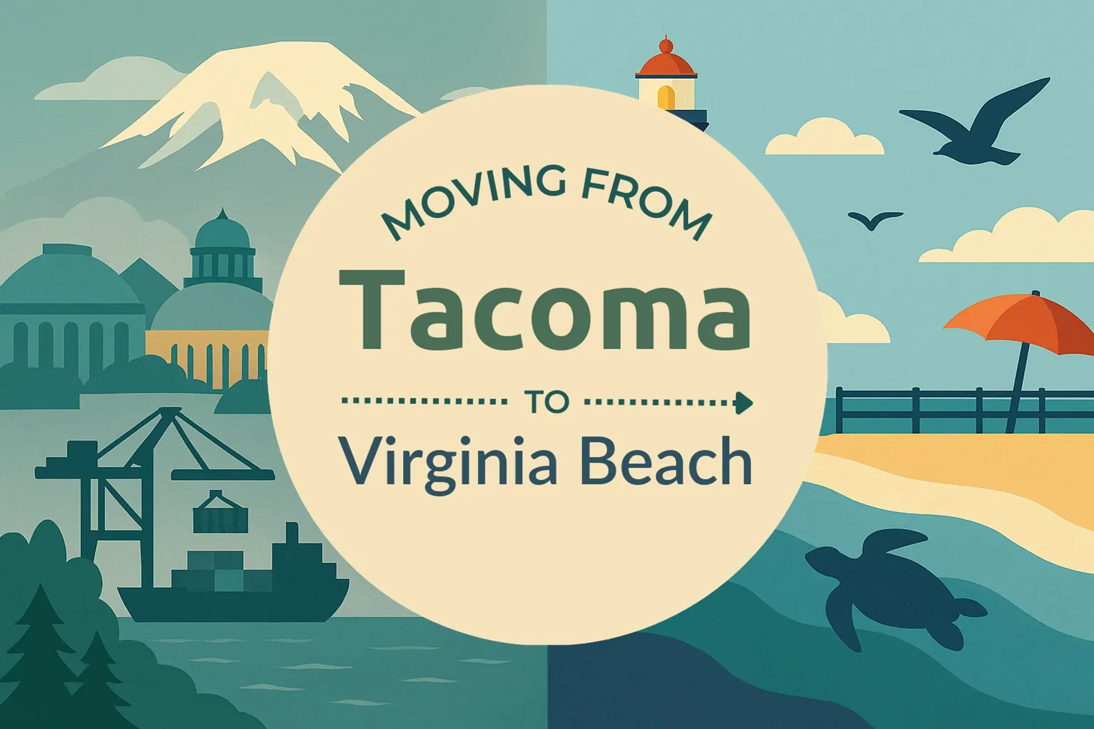 Side-by-side comparison of Tacoma to Virginia Beach moving companies