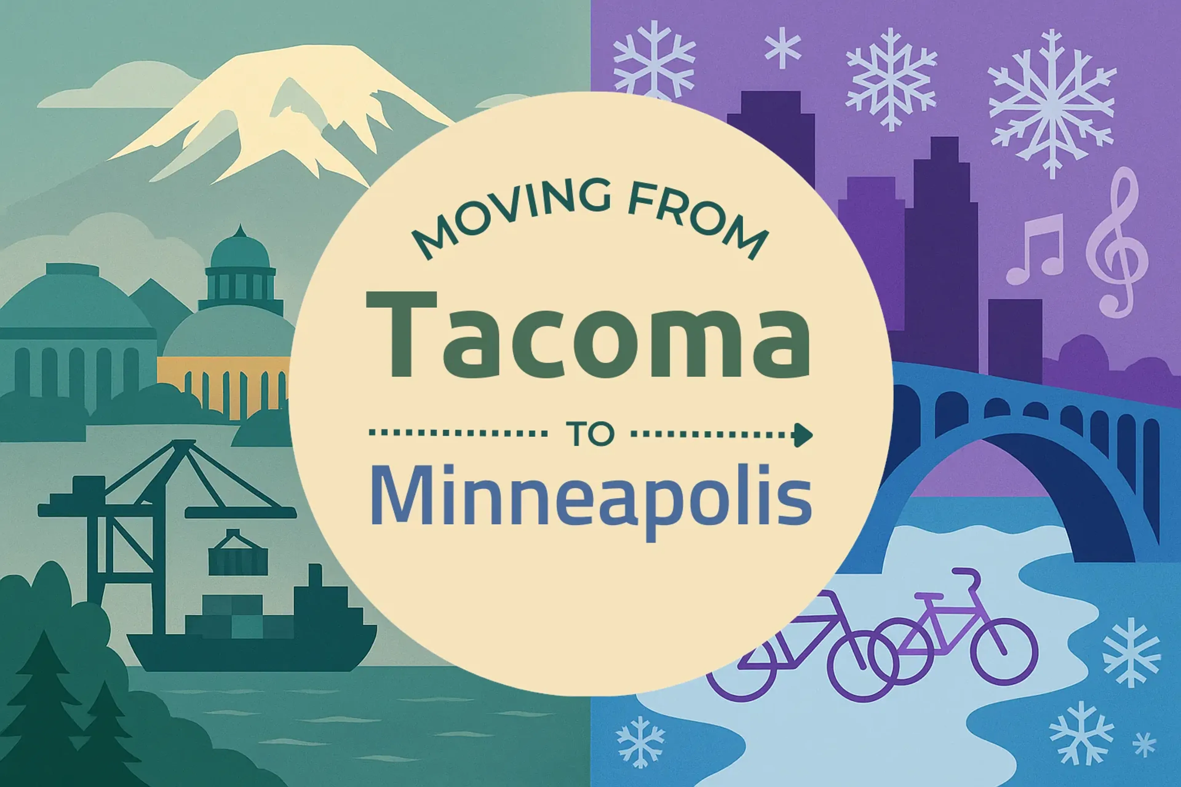 Side-by-side comparison of Tacoma to Minneapolis moving companies