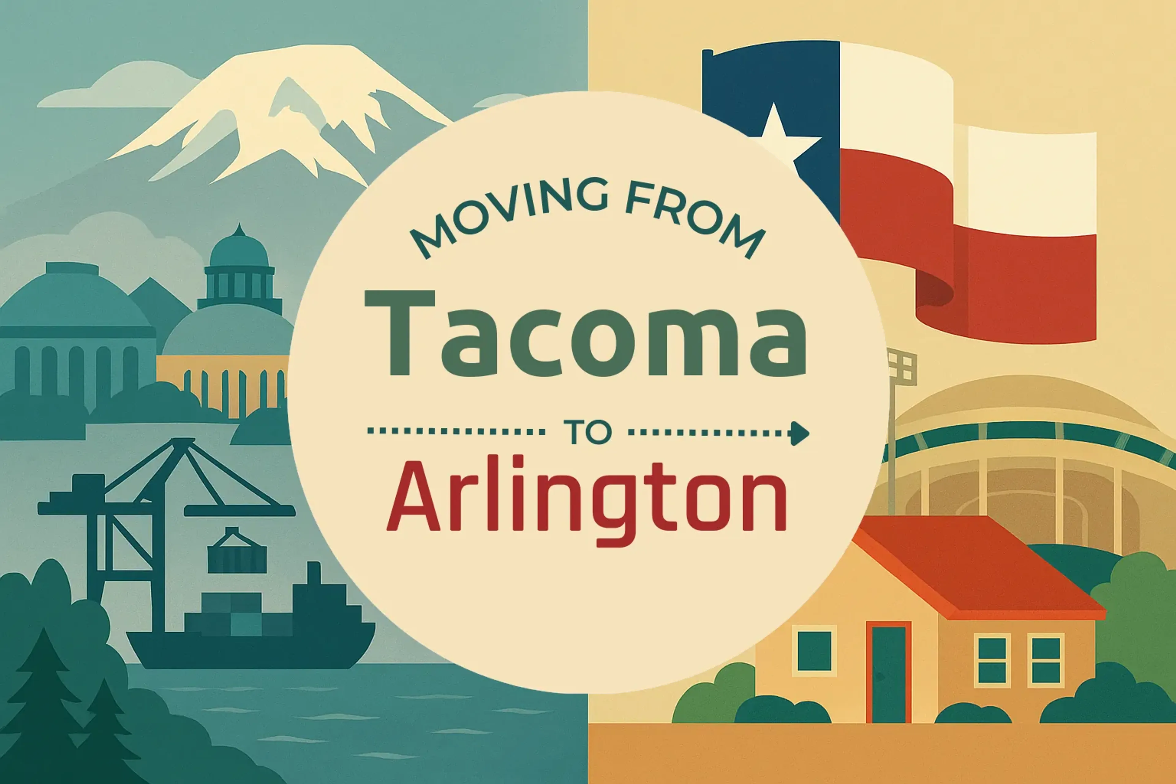 Side-by-side comparison of Tacoma to Arlington moving companies